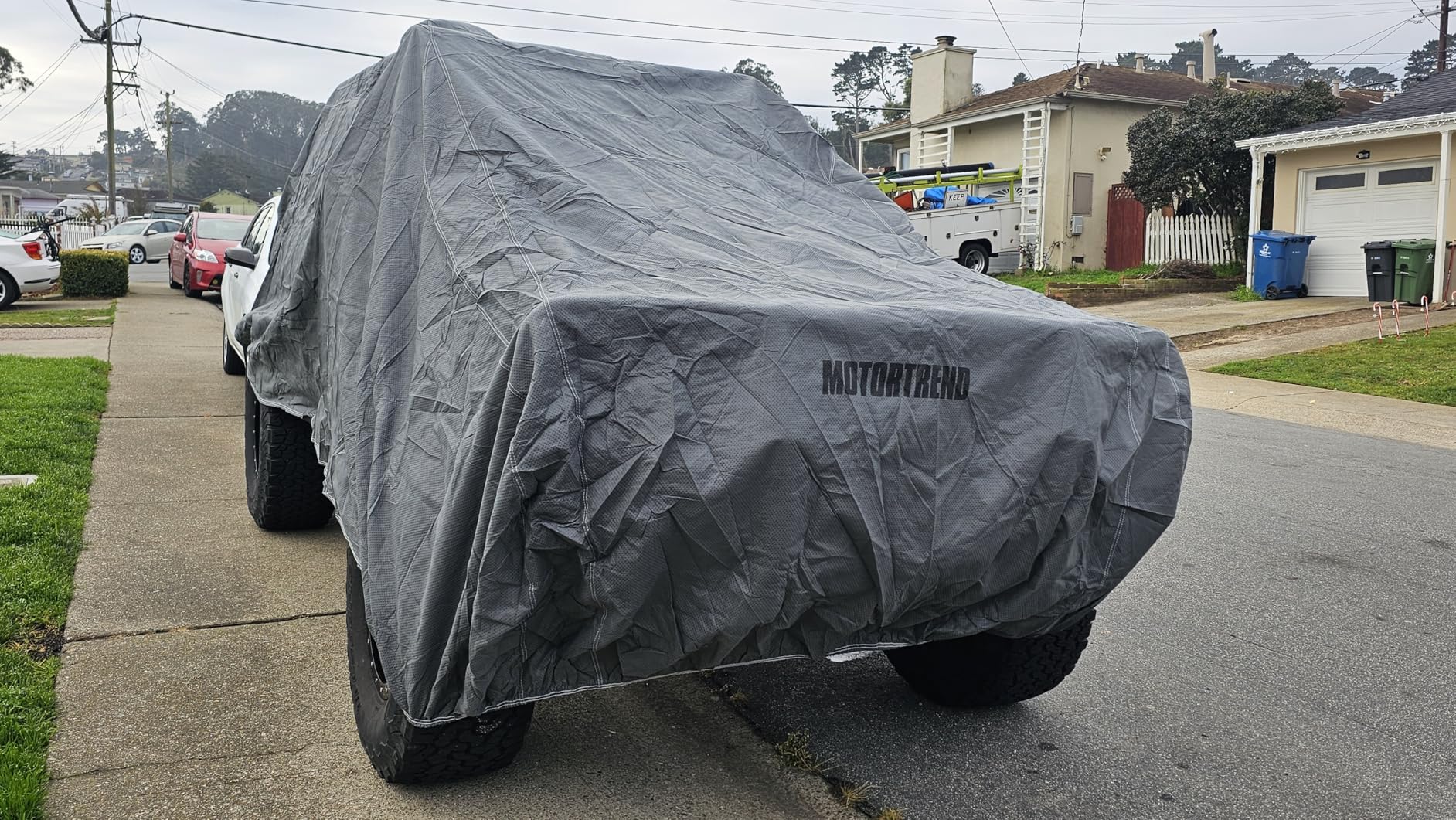 Motor Trend 4-Layer 4-Season Auto (Waterproof Outdoor UV Protection for Heavy Duty Use Full Car Cover for Vans, SUVs, Crossovers up to 210