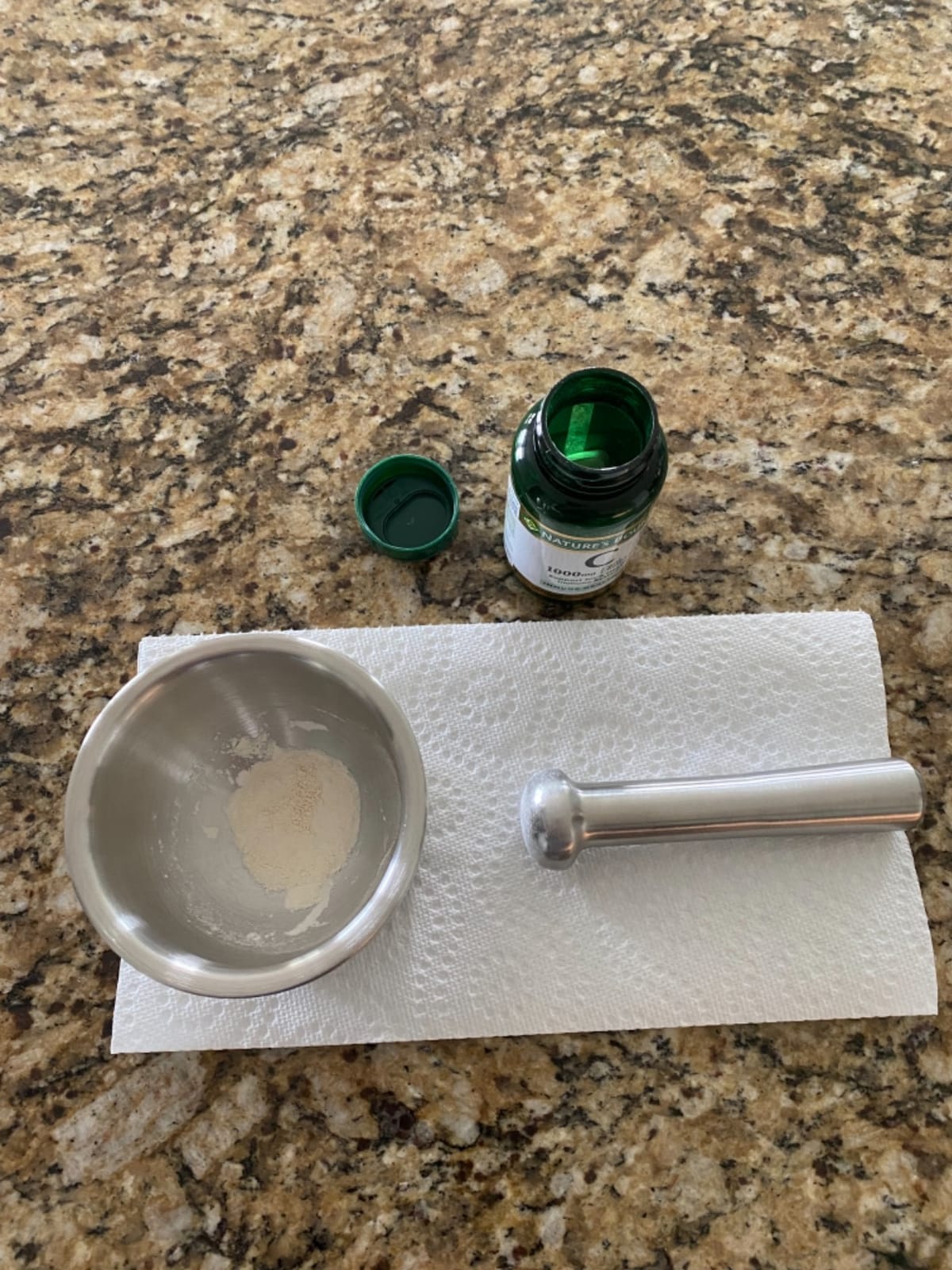 Tera 18/8 Stainless Steel Mortar and Pestle with Brush,Pill Crusher,Spice Grinder,Herb Bowl,Pesto Powder customer photo 1
