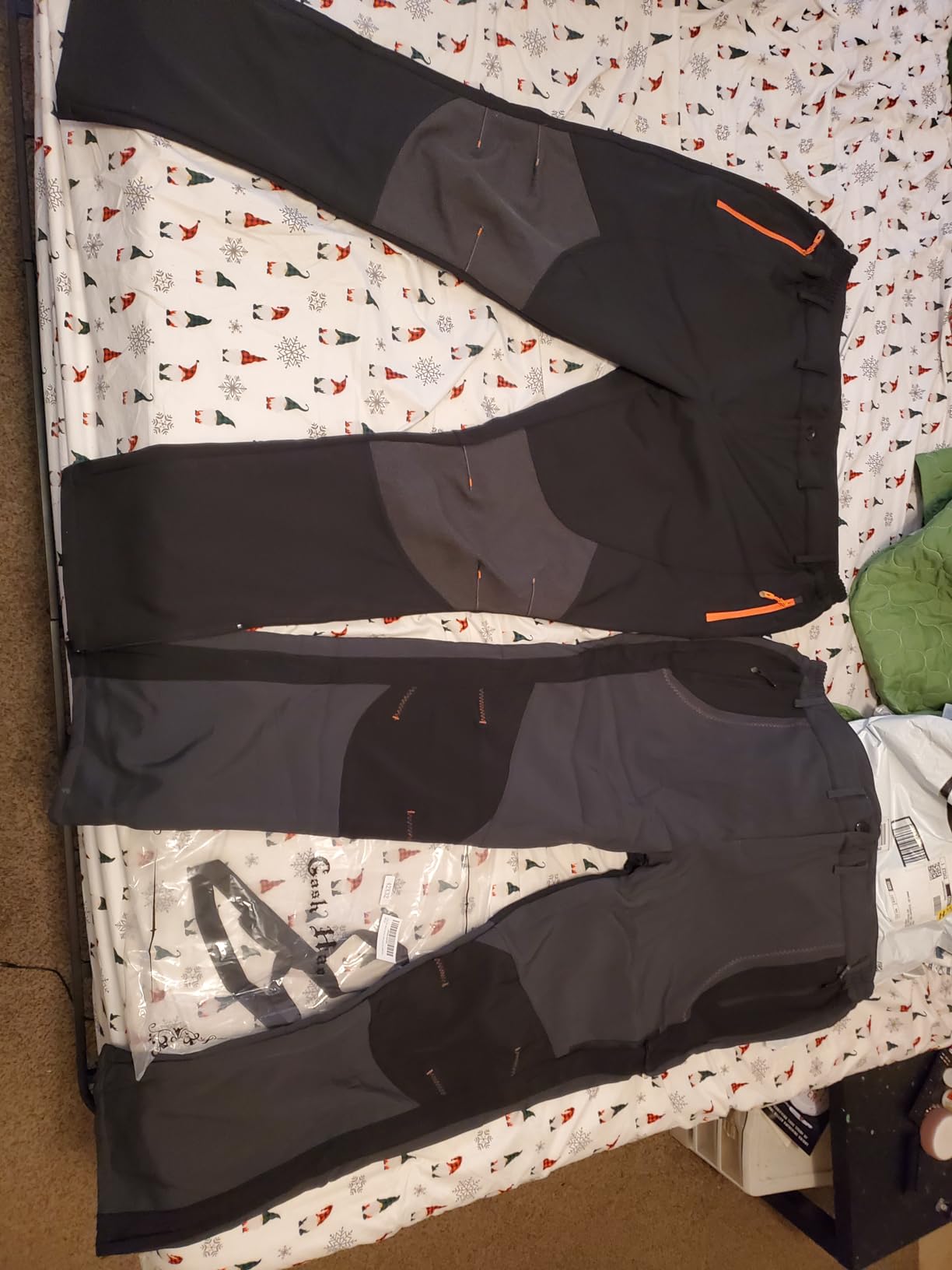 Mens Snow Ski Waterproof Softshell Snowboard Pants Outdoor Hiking Fleece Lined Zipper Bottom Leg customer photo 1