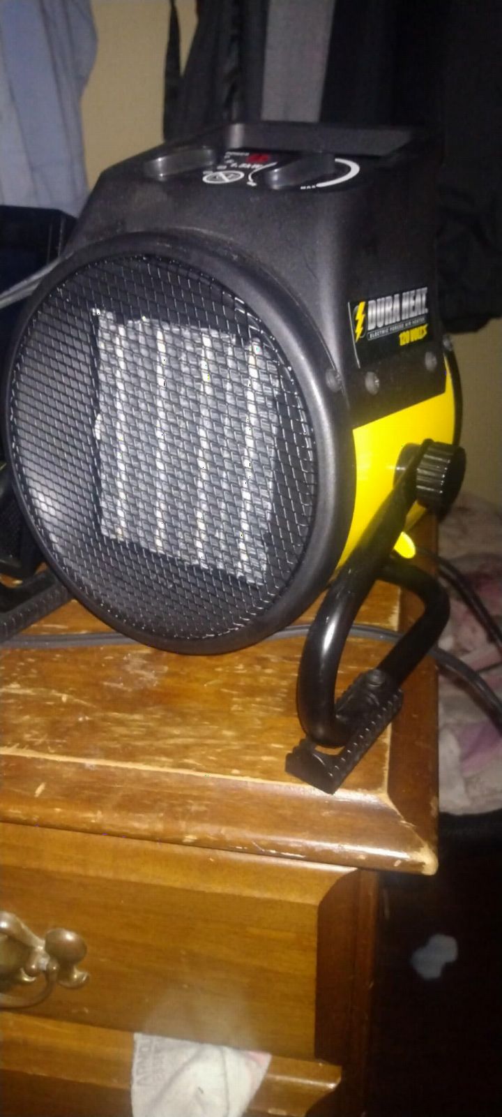Dura Heat EUH1465 Electric Forced Air Heater with Pivoting Base 5,120 BTU, Yellow | Electric Garage Heater, Ceramic Heating Element, Steel Body, Thermostat, Heats up to 250 sq ft, Safety Shut Off, Greenhouse customer photo 2