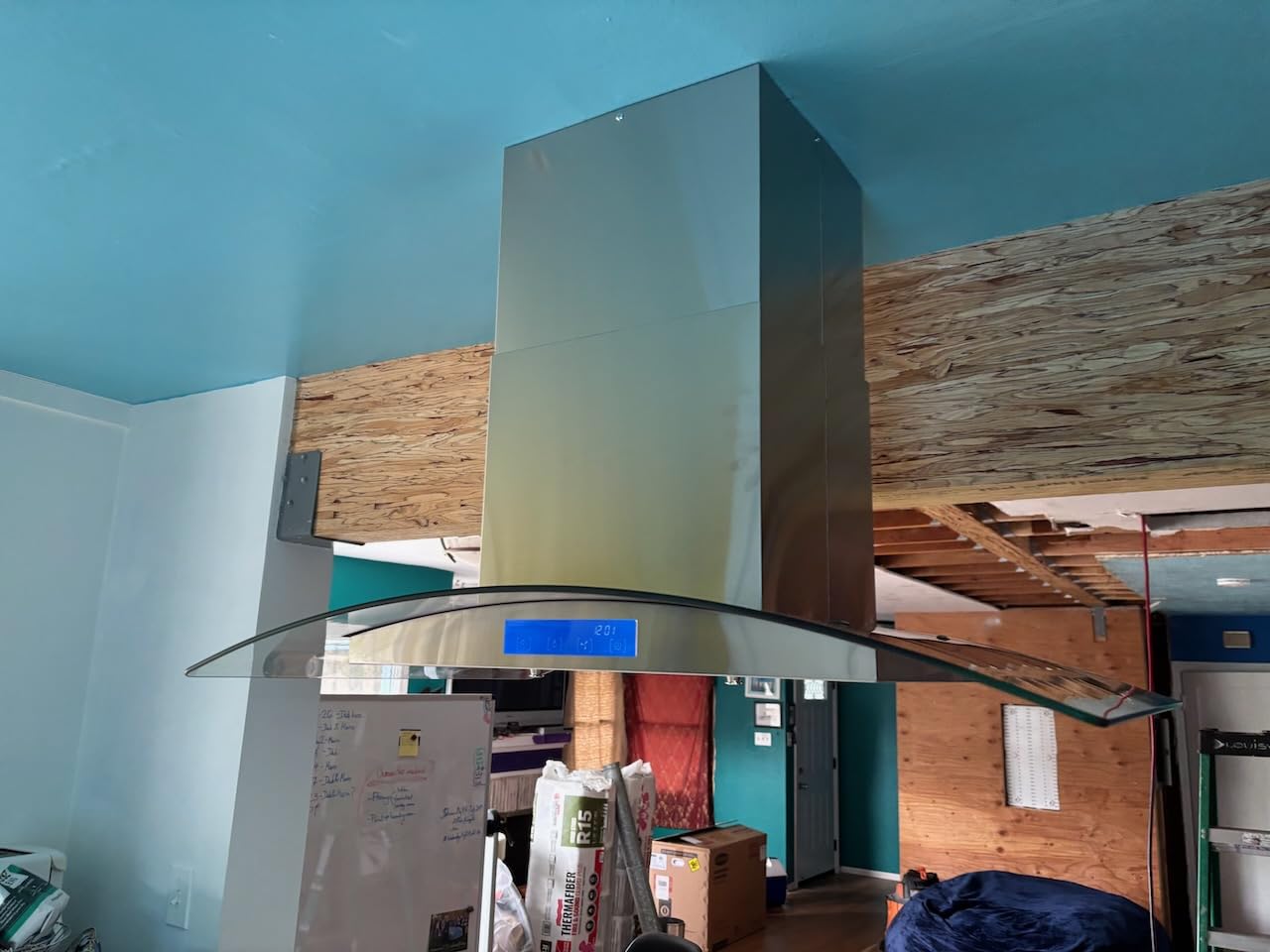 Cosmo 36 in. Lumin Collection 380 CFM Ducted Island Range Hood, LED, Stainless Steel (COS-668ICS900) customer photo 2