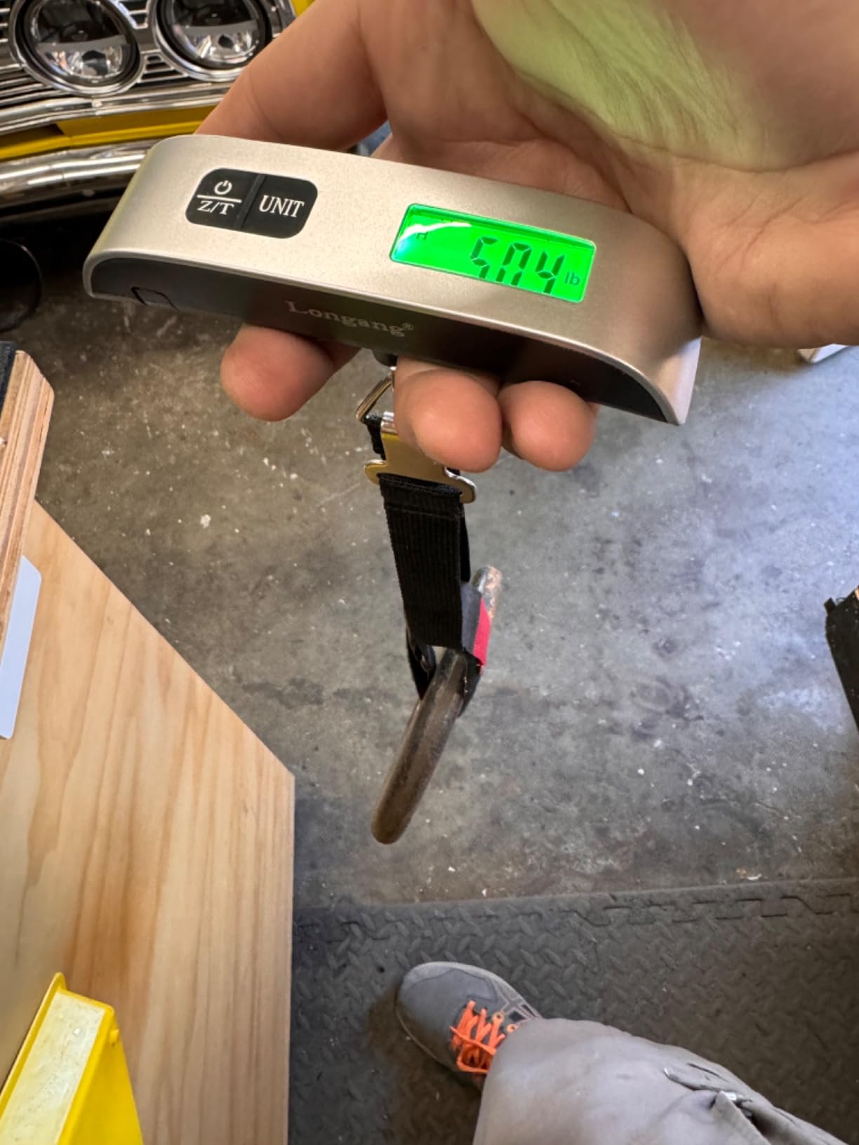 Digital Hanging Luggage Scale with Backlit for Travel, Portable Handheld Suitcase Weight Scale with Hook, 110 Pounds, Battery Included customer photo 1