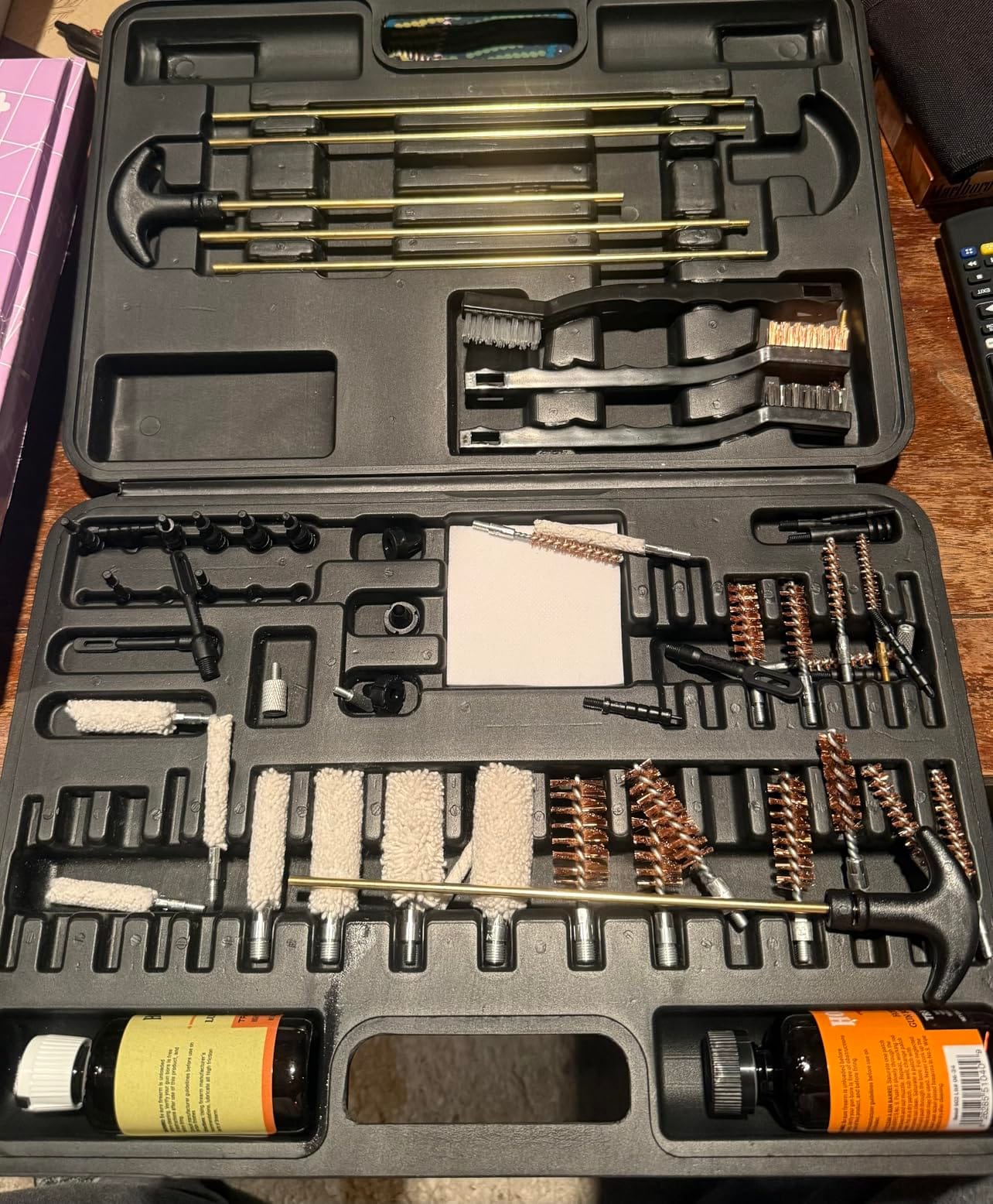 Hoppe's Deluxe Gun Cleaning Kit - 62 Piece Universal Cleaning Kit for Pistols, Rifles, & Shotguns, Includes Oil, Brushes, Rods and More customer photo 2