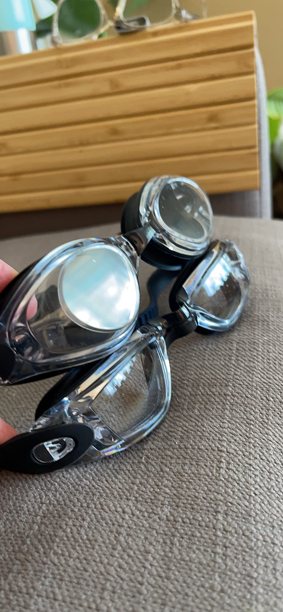 Aegend Swim Goggles 2 Pack for Adult Men Women No Leak with Storage Case | Anti-Fog UV Protection Mirrored Swim Glasses customer photo 2