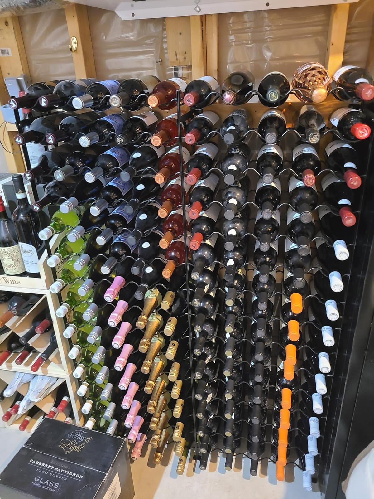 Sorbus Wine Rack Freestanding Floor - Wine Bottle Holder Holds 75 Bottles of Wine - 75 Bottle Capacity Wine Storage for Any Bar, Wine Cellar, Kitchen, Dining Room (New Improved Design) customer photo 2