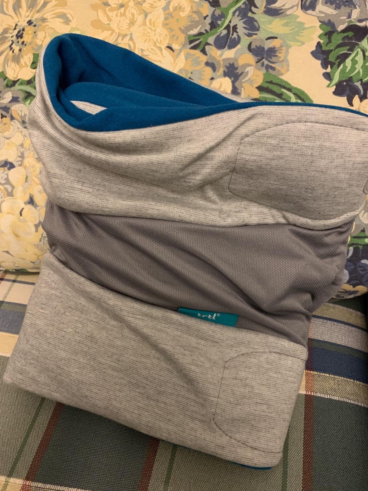 Trtl Pillow Plus - Airplane Neck Pillow for Traveling - Height-Adjustable, Breathable Travel Pillow for Head and Neck Support on Planes, Cars, and Trains, Machine Washable customer photo 2