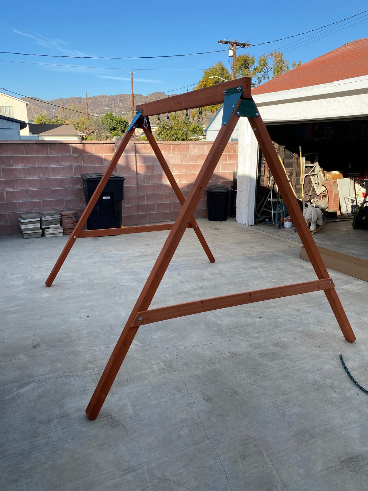 Swing-N-Slide PB 8360 Ranger Wooden Swing Set with Swings, Brown (Amazon Exclusive) customer photo 1