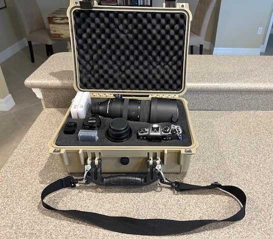 MEIJIA All Weather IP67 Waterproof Hard Camera Case,Hard Protective Case,Hard Case with Customizable Foam,Fit Use of Drones,Camera,Equipments,Pistols(Black,15.98x12.99x6.85inches) customer photo 2