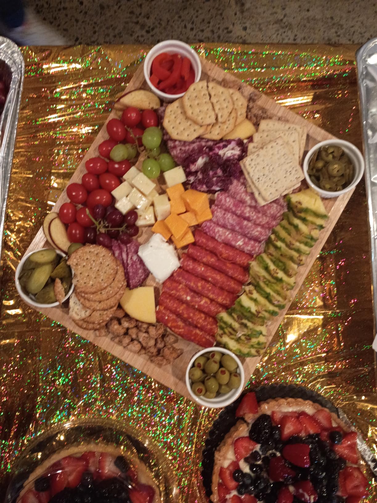 SMIRLY Charcuterie Boards Set - Large Bamboo Cheese Board Set - House Warming Gifts New Home, Wedding Gift for Couple, Bridal Shower Gift, Birthday Gifts for Women customer photo 2