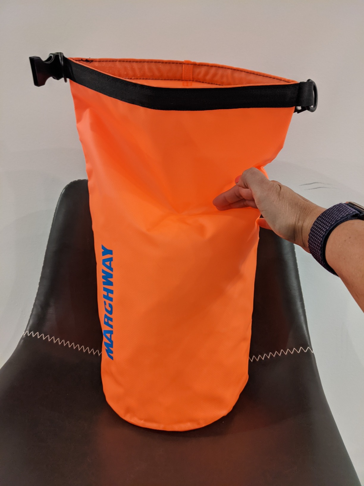 MARCHWAY Floating Waterproof Dry Bag Backpack 5L/10L/20L/30L/40L, Roll Top Sack Keeps Gear Dry for Kayaking, Rafting, Boating, Swimming, Camping, Hiking, Beach, Fishing customer photo 2