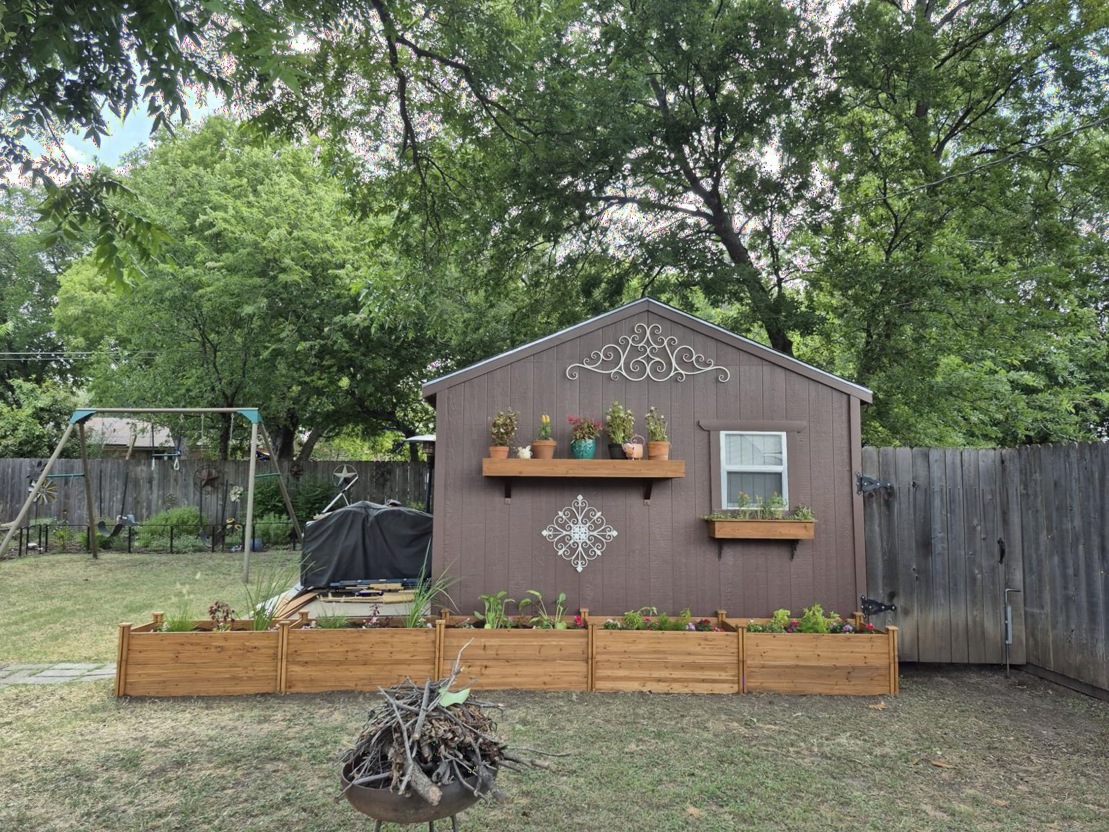 Yaheetech Raised Garden Bed Wooden Planter Box for Vegetables/Flowers, Wood customer photo 1