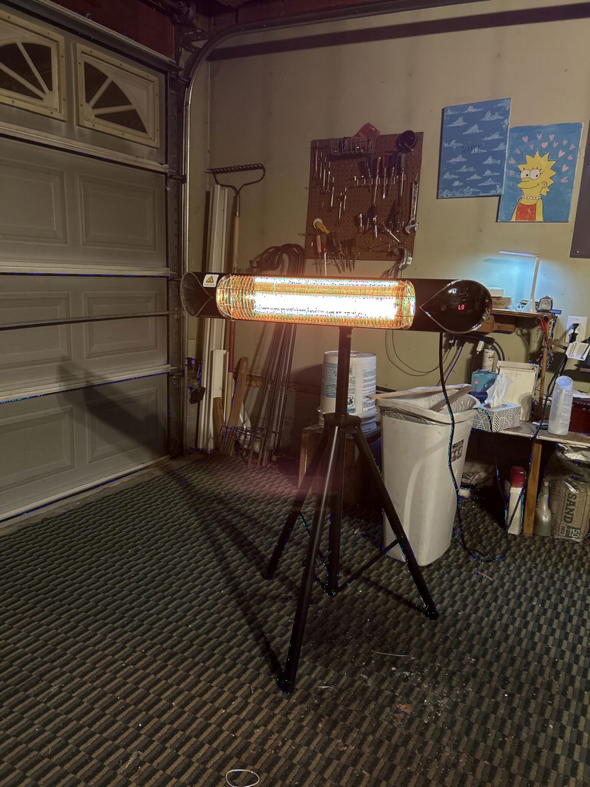 Briza Infrared Electric Patio Heater - Indoor/Outdoor Heater - Portable Wall/Garage Heater - 1500W - use with Stand - Mount to Ceiling/Wall) customer photo 2