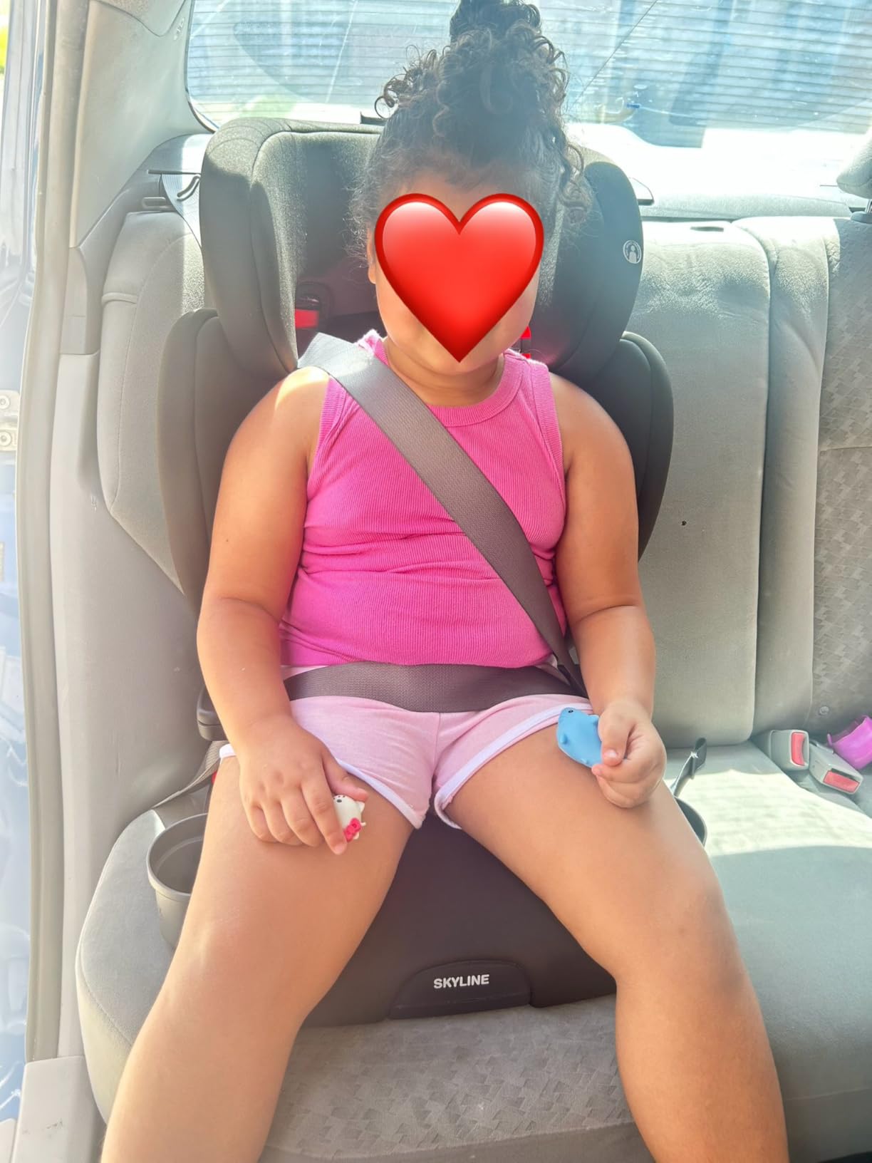 Britax Skyline 2-Stage Belt-Positioning Booster Car Seat, Dusk - Highback and Backless Seat | High Back Booster Seat & Backless Booster Seat in One, Fits up to 120 lbs, 10-Position Headrest & Quick-Push Lower Connectors customer photo 2