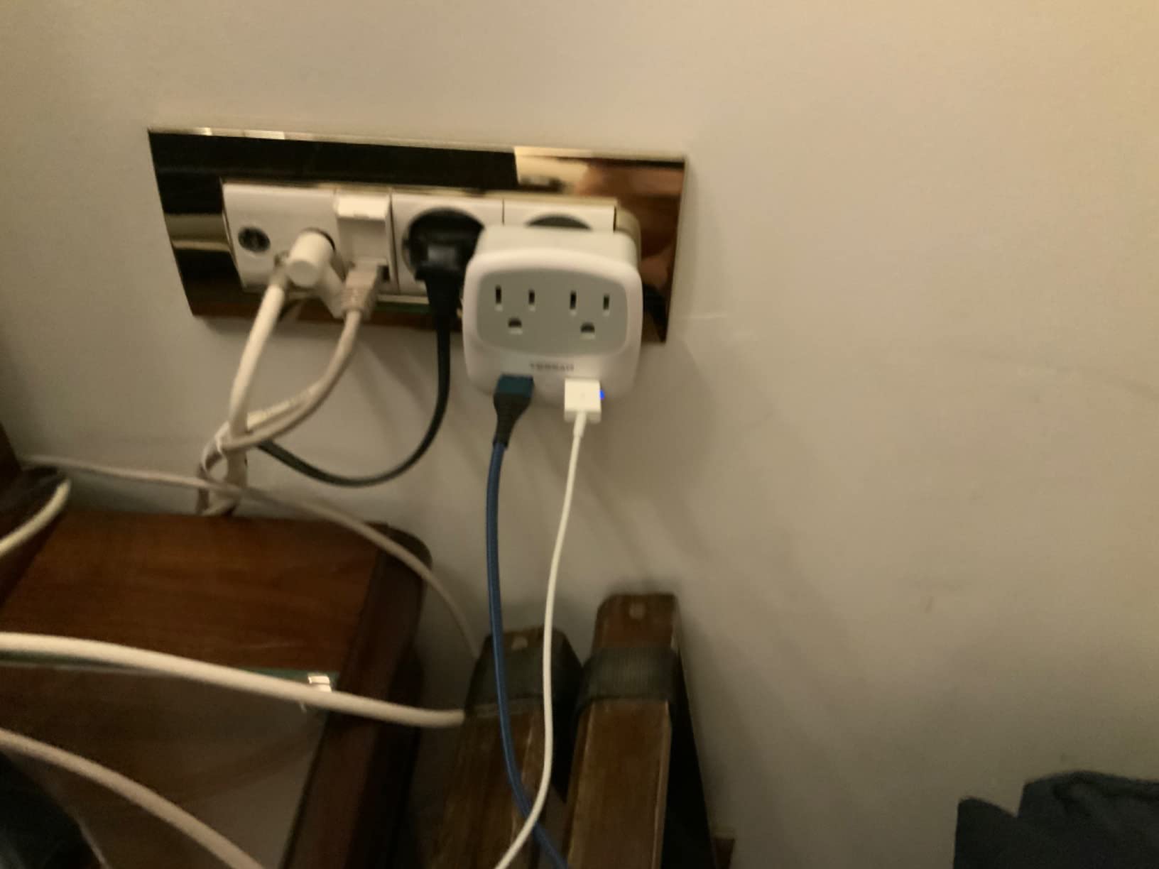TESSAN European Travel Plug Adapter Converter - International Power Plug Converter, 2 USB Ports, Type C Outlet, US to Most of Europe EU Iceland Spain Italy France Germany customer photo 1