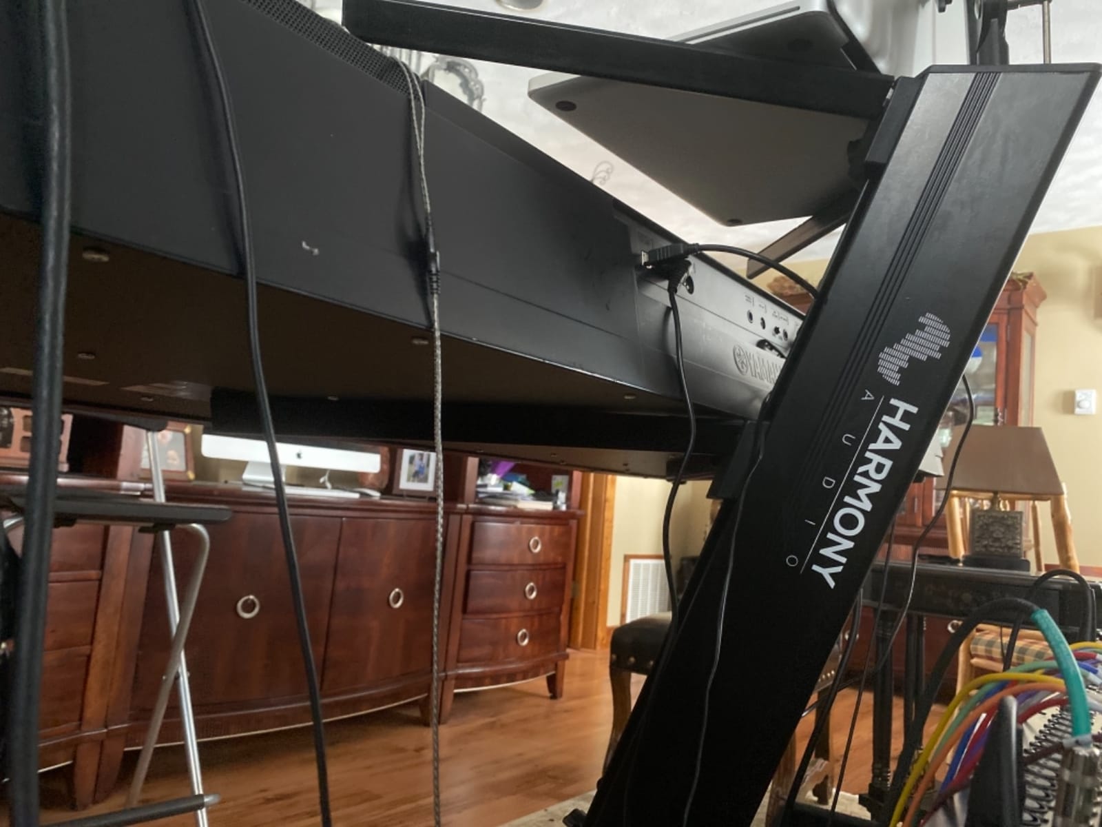 Harmony Audio Double Keyboard Stand 2-Tier Column with 5/8