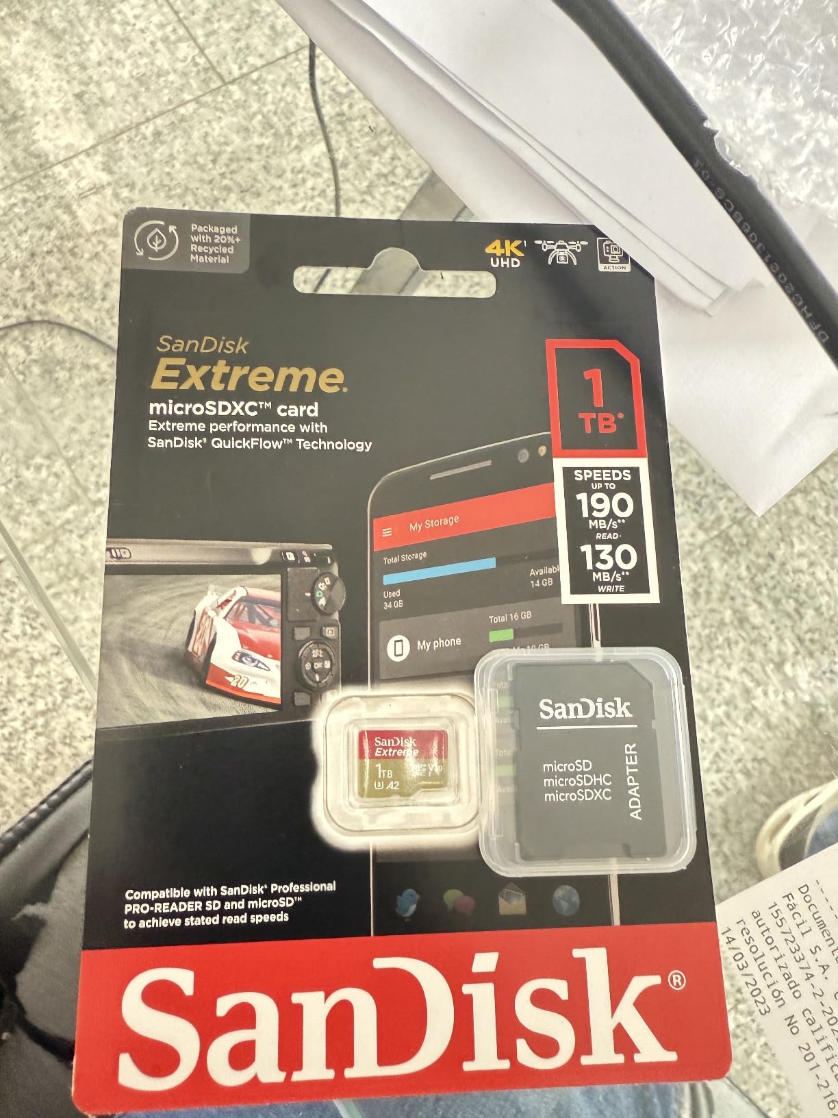 SanDisk 128GB Ultra SDXC UHS-I Memory Card - 100MB/s, C10, U1, Full HD, SD Card - SDSDUNR-128G-GN6IN customer photo 2