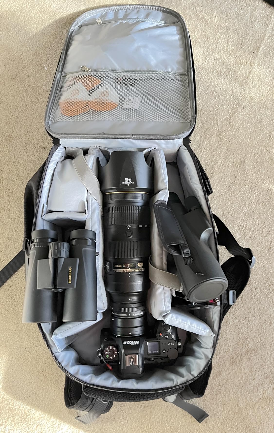 MOSISO Camera Backpack, DSLR/SLR/Mirrorless Photography Camera Bag | 15-16 inch Waterproof Hardshell Case with Tripod Holder & Laptop Compartment Compatible with Canon/Nikon/Sony, Black customer photo 2
