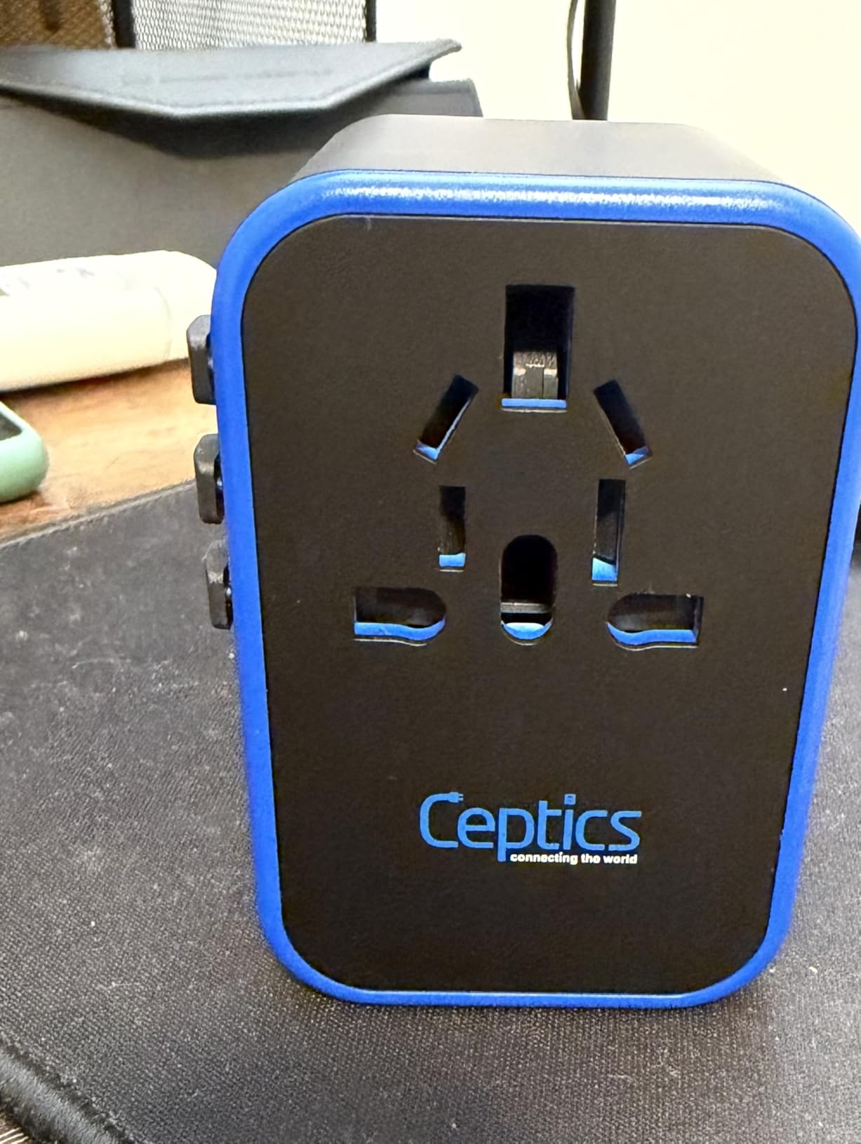 Ceptics 45W Universal Travel Adapter w/ 3 USB-A, 2 USB-C & Universal Input | International Power Adapter, Type A, C, G & I Plugs, Universal Socket for Global Compatibility, PD 45W Fast Charge customer photo 2