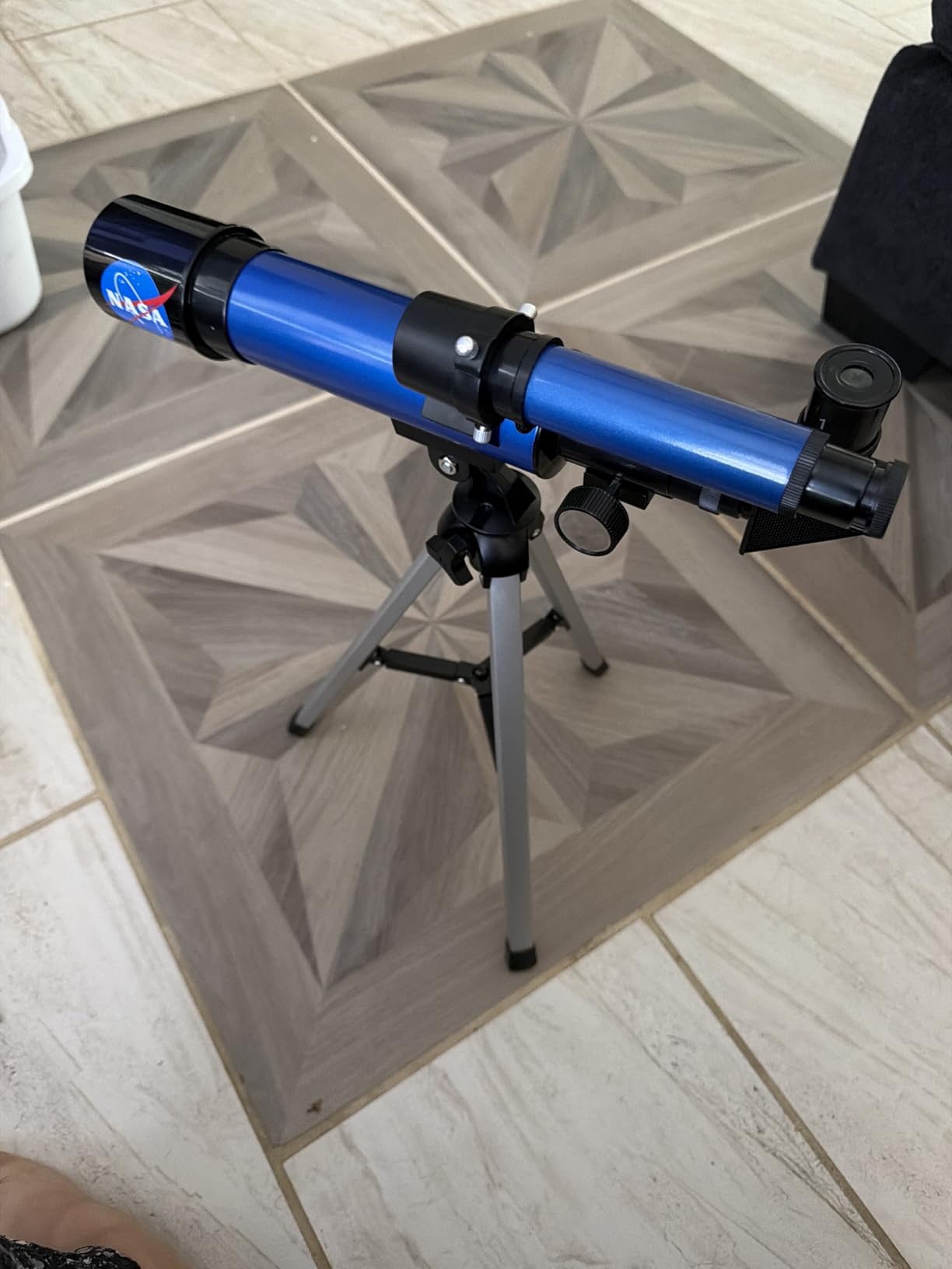 NASA Lunar Telescope for Kids Ages 8-12 with Tripod and Finder Scope | 90x Magnification, Two Eyepieces, Tabletop Tripod, Beginner Astronomy, Space Toys customer photo 1
