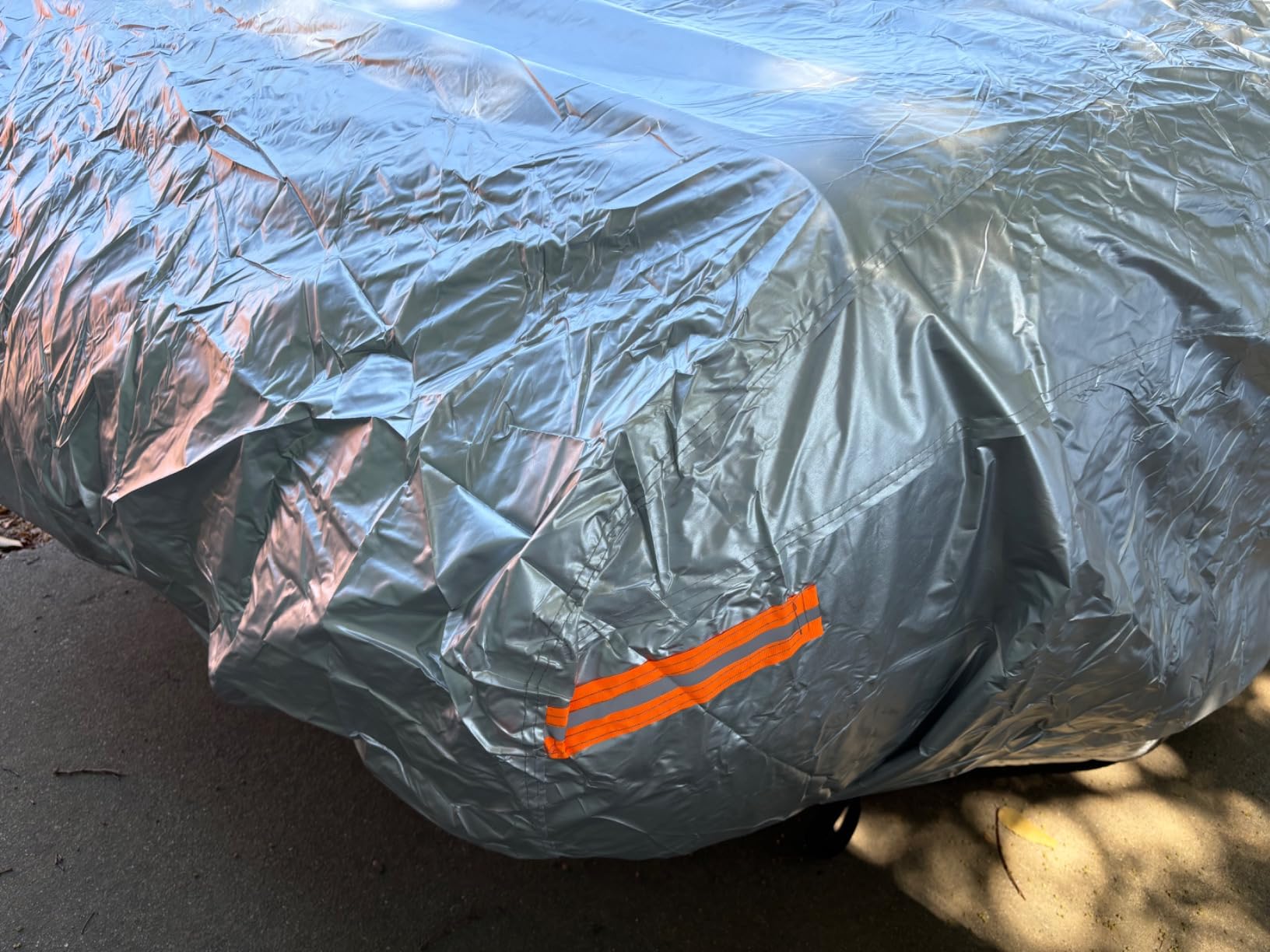 Kayme Car Cover Waterproof All Weather Fit SUV (191 to 200 Inch) H6 | UV-shield protection, wind-dust barrier, denser-than-190T lightweight breathable fabric, anti-theft via included lock customer photo 1