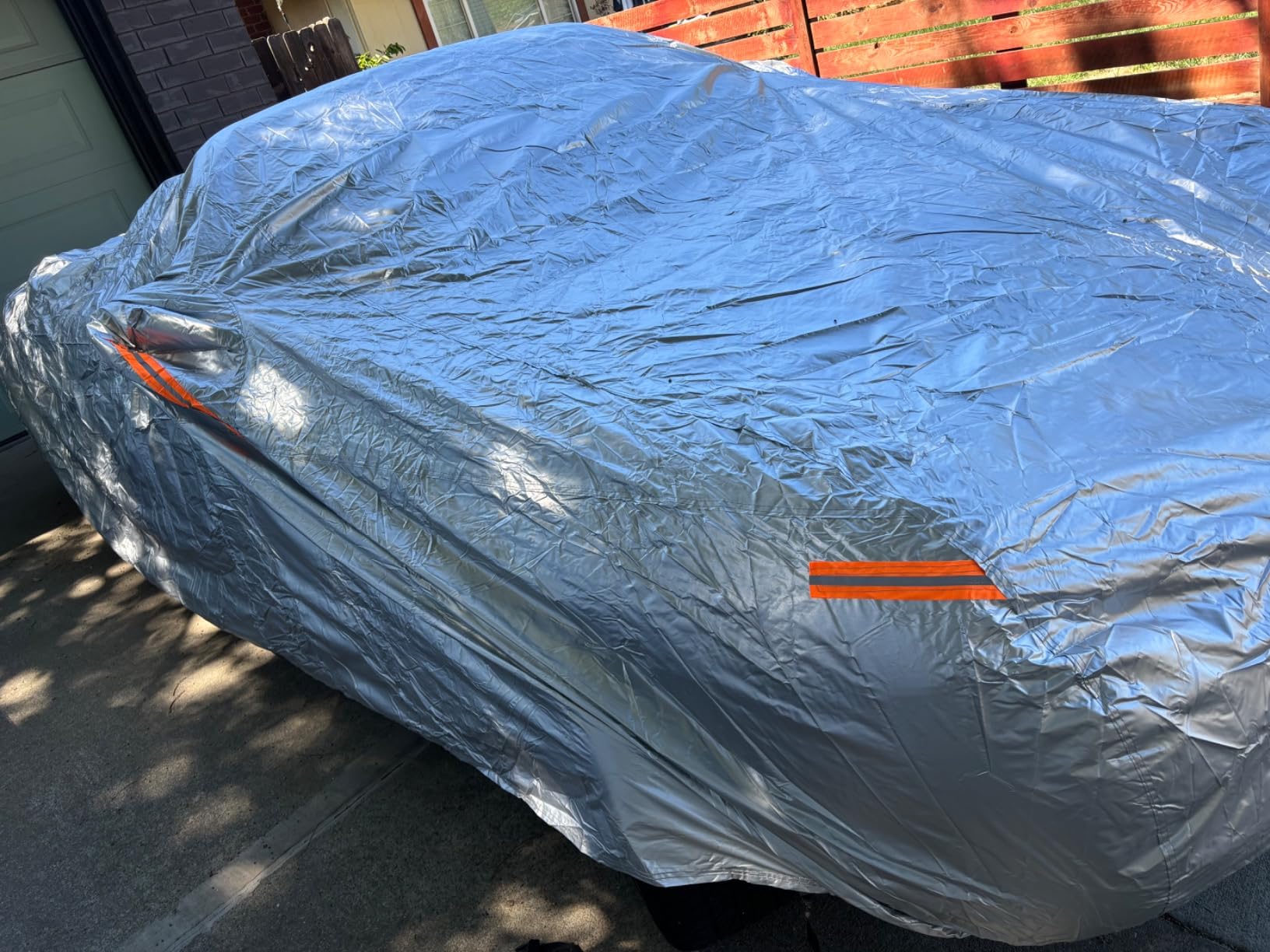 Kayme Car Cover Waterproof All Weather Fit SUV (191 to 200 Inch) H6 | UV-shield protection, wind-dust barrier, denser-than-190T lightweight breathable fabric, anti-theft via included lock customer photo 2