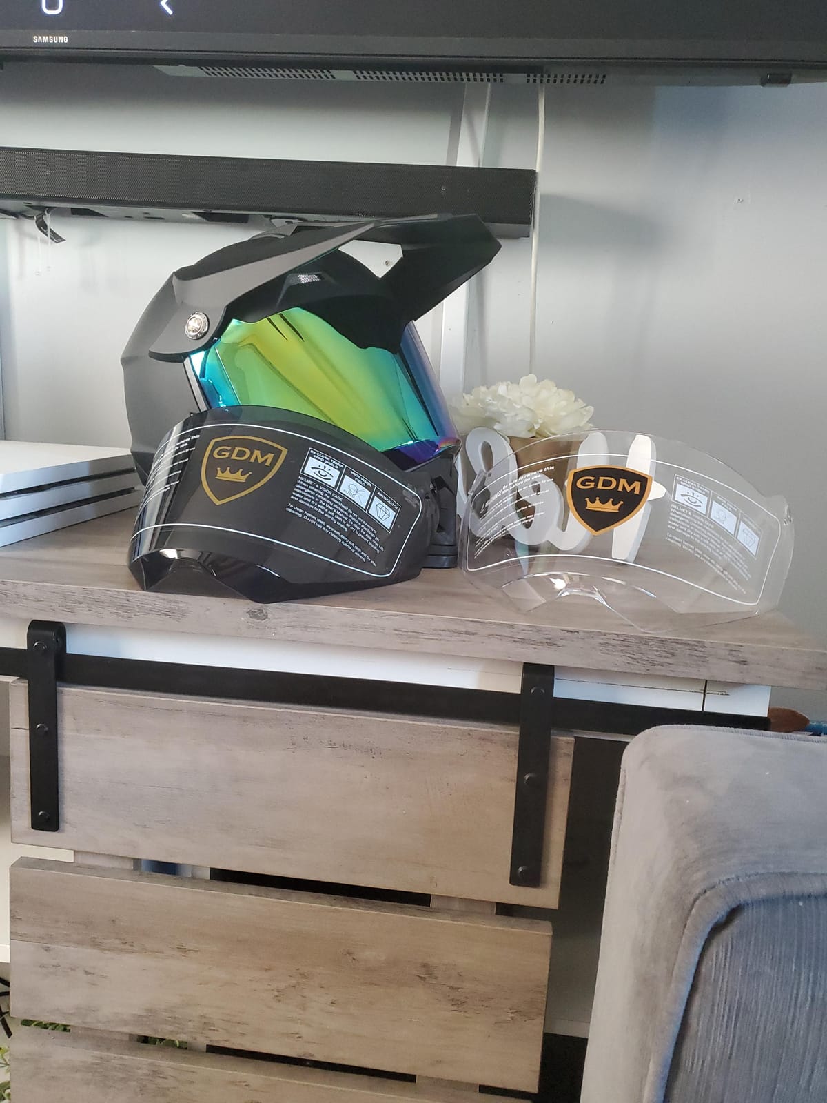 GDM Dual Sport Motorcycle Helmet customer photo 2