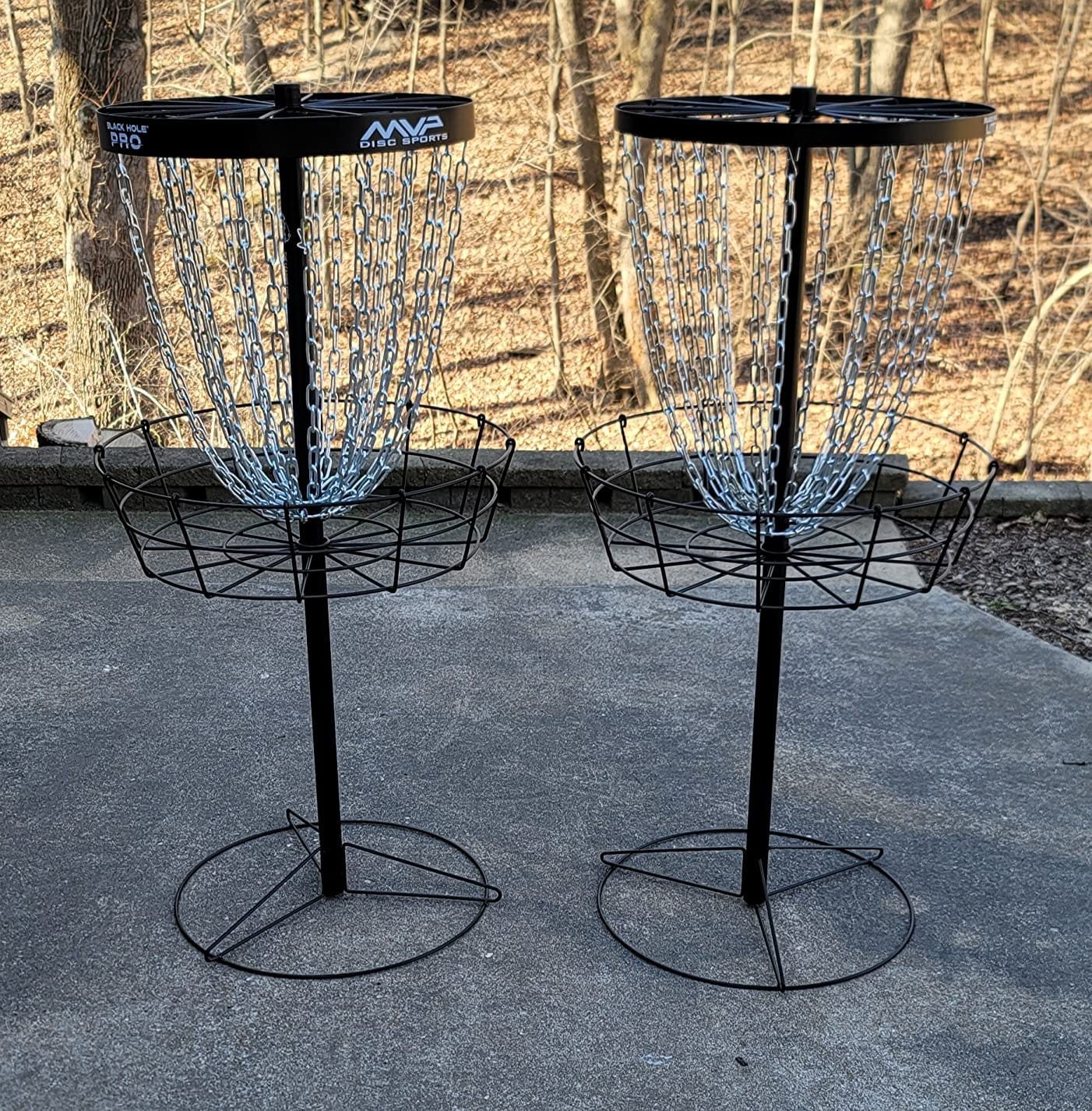 MVP Disc Sports Black Hole Lite 24-Chain Disc Golf Basket Target customer photo 1