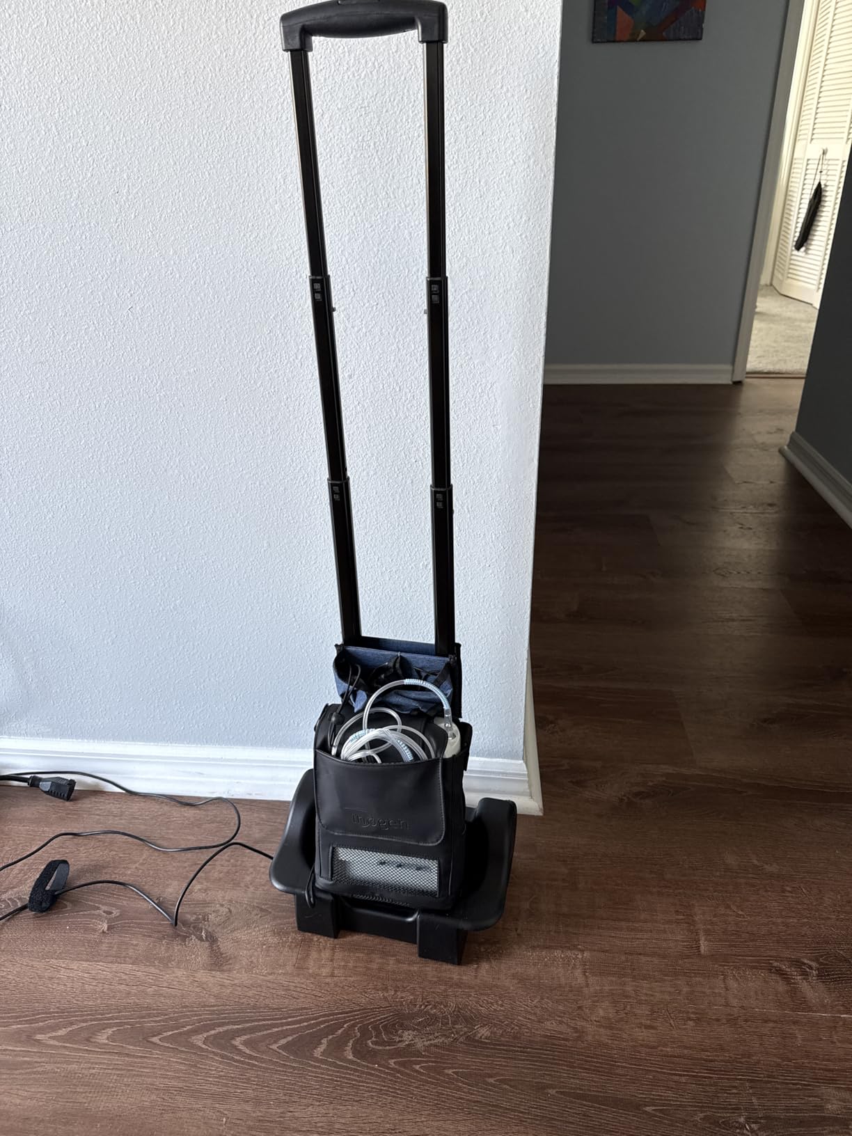 Inogen Cart - for the One G3, One G5 Rove 6 - Collapsible Carrying Cart - Oxygen Accessory - Weighs 3.25 lb. - 41 in X 17.68 in. customer photo 1