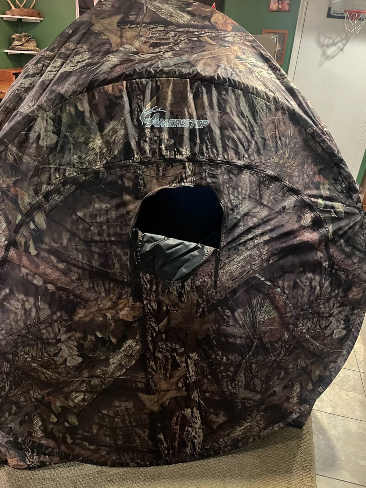 Ameristep Doghouse Run & Gun Hunting Blind | Lightweight 2 Person Ground Blind in Mossy Oak Break-Up Country customer photo 2
