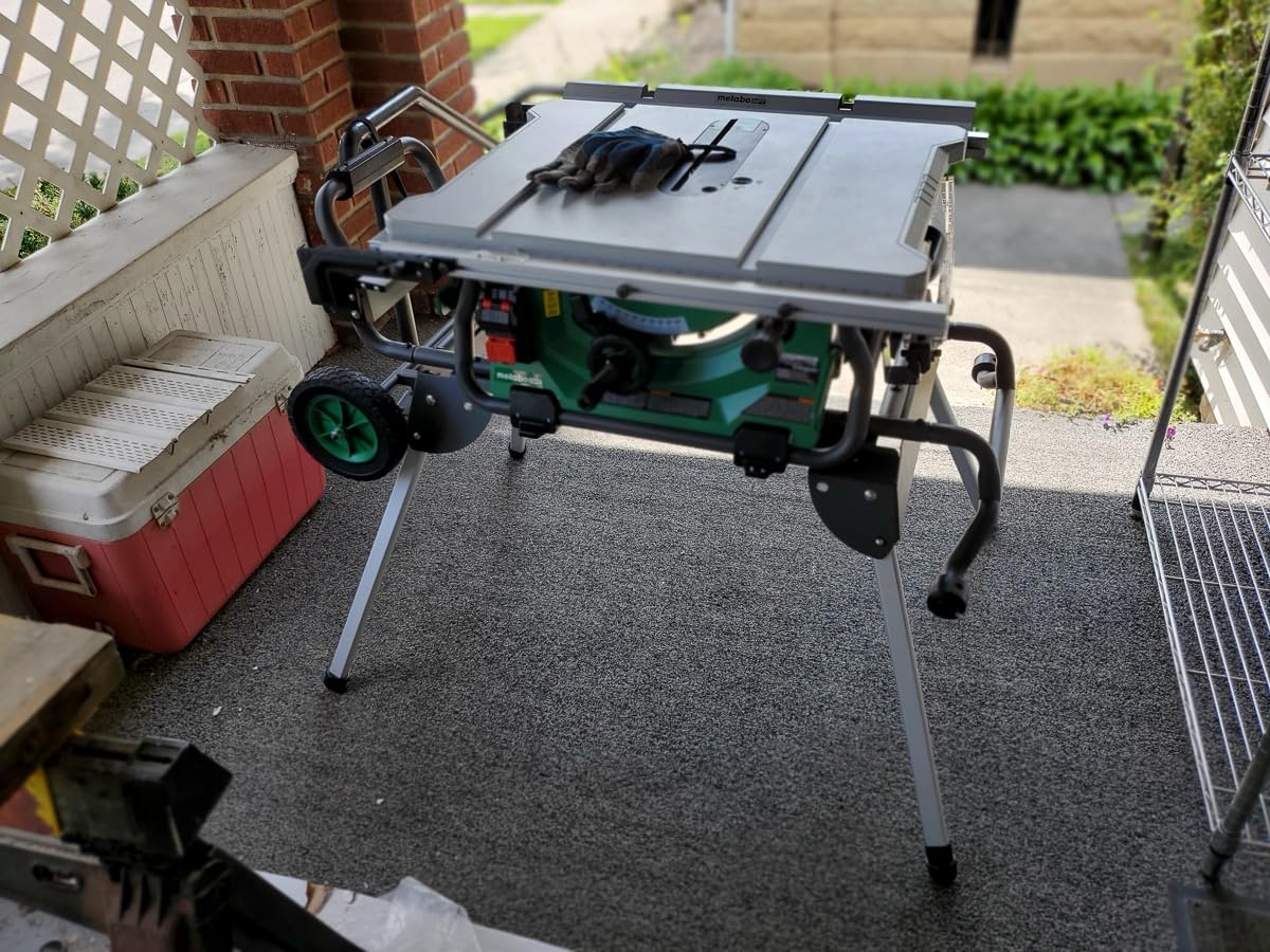 Metabo HPT 10-Inch Table Saw 15-Amp Fold and Roll Stand Power Saw, C10RJS | 35-Inch Rip Capacity customer photo 1