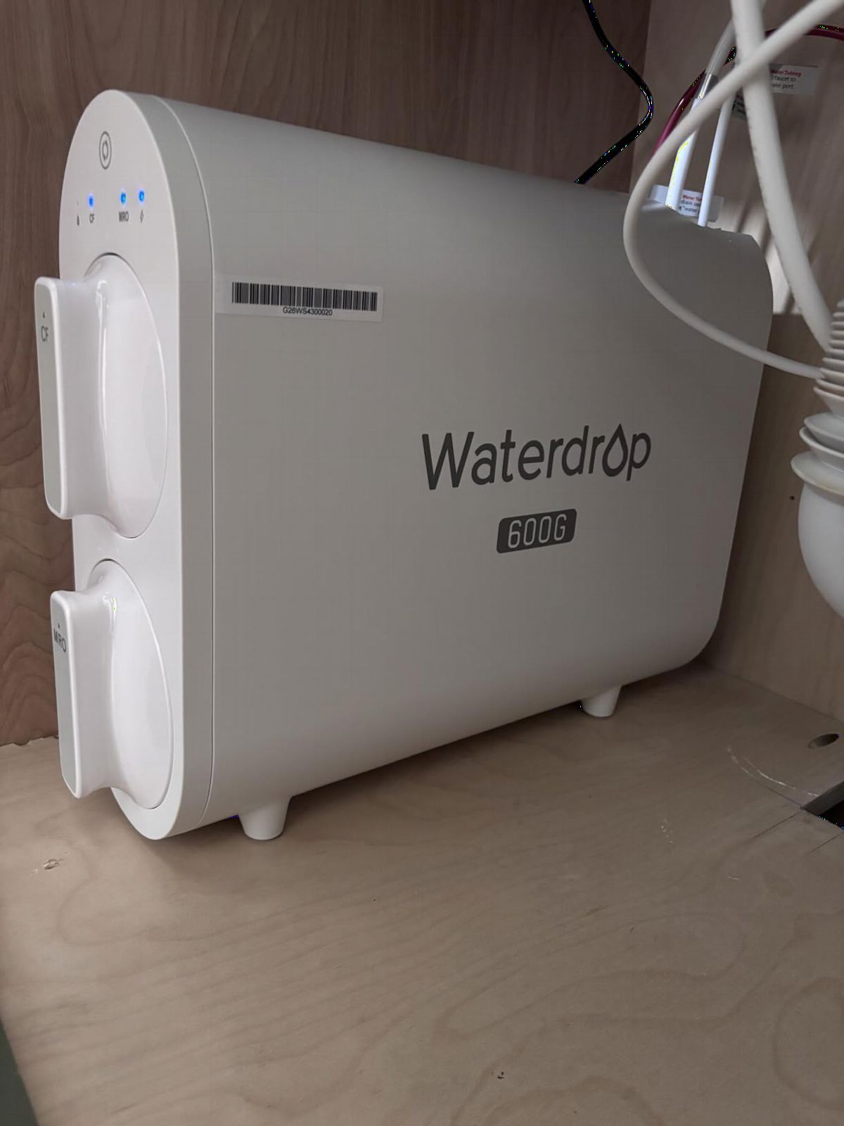 Waterdrop G2P600 Under-Sink RO System, 600 GPD Tankless RO Water Filtration | 7 Stage RO Water Filtration, NSF/ANSI 372 Certified, 2:1 Pure to Drain, TDS Reduction, Under-Sink Reverse Osmosis System customer photo 2