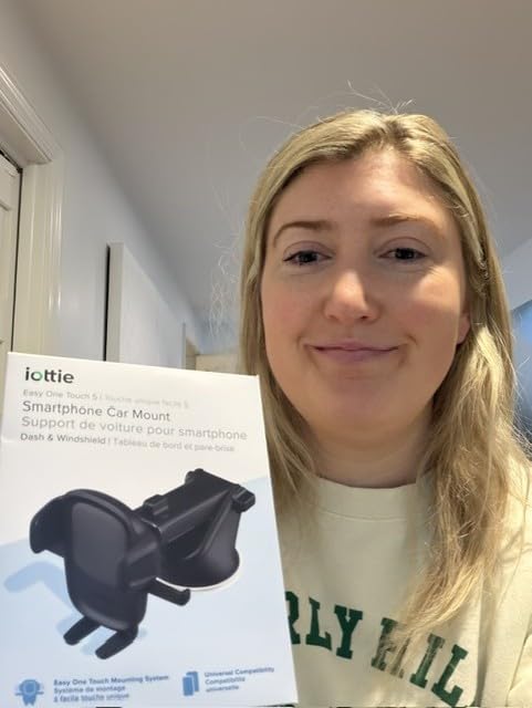 iOttie Easy One Touch Signature Dashboard & Windshield Universal Car Mount Phone Holder Desk Stand with Suction Cup Base and Telescopic Arm for iPhone, Samsung, Google, More Smartphones customer photo 1