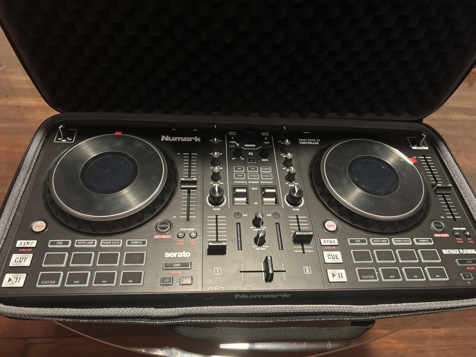 Numark Mixtrack Platinum FX DJ Controller | 4-Decks, 3-Band EQ DJ Mixer customer photo 2
