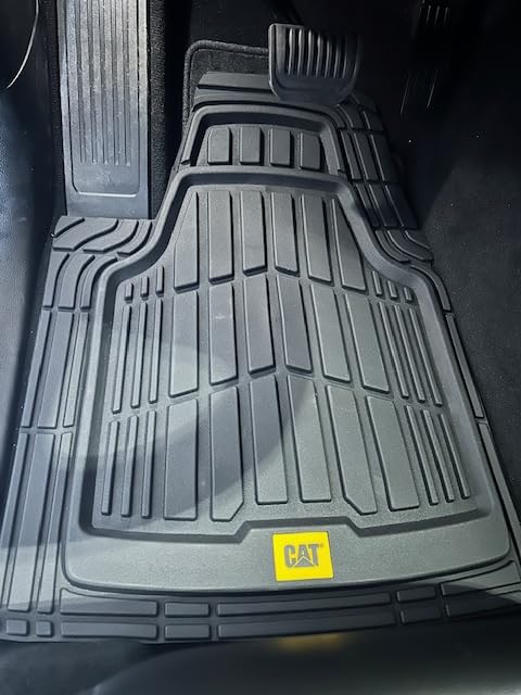 CAT® ToughRide™ Heavy-Duty 4 Piece Black Floor Mats for Cars - Trim to Fit All-Weather Rubber Car Mats Full Set - Truck Mats & Cars Floor Mats - Interior Accessories for SUVs & Car Rug Protection customer photo 2