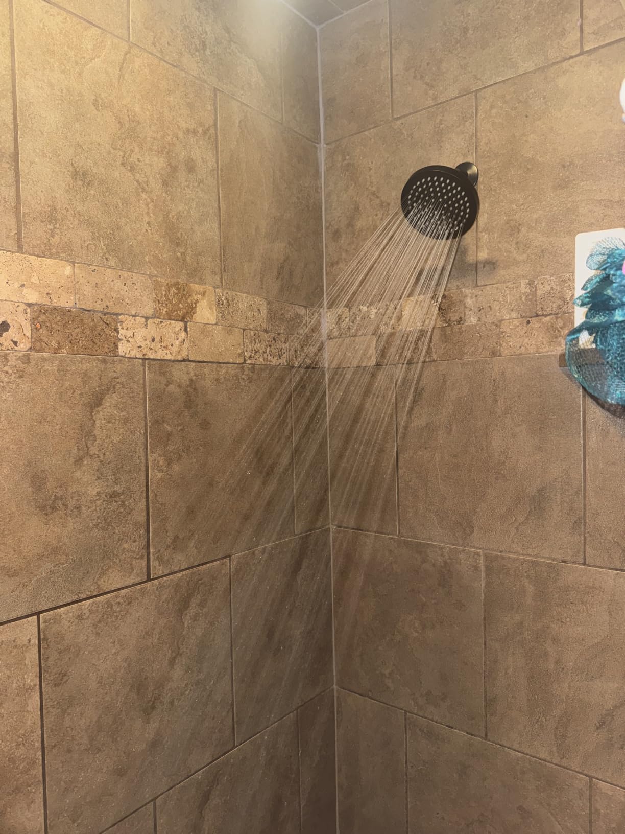 SparkPod Rain Shower Head, 6 Inch Round, Elegant Brushed Nickel Finish | High Pressure Shower Heads, 90 Nozzles, Adjustable Showerhead, No Tools Needed, Universal Connection customer photo 1