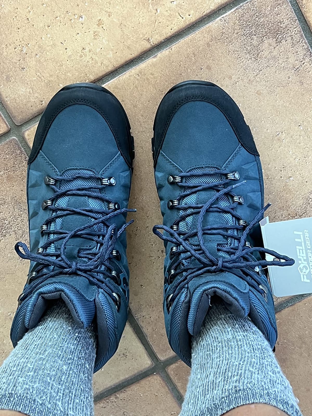 Foxelli Men's Hiking Boots - Waterproof Breathable & Lightweight Suede Leather Hiking Boots for Men customer photo 1