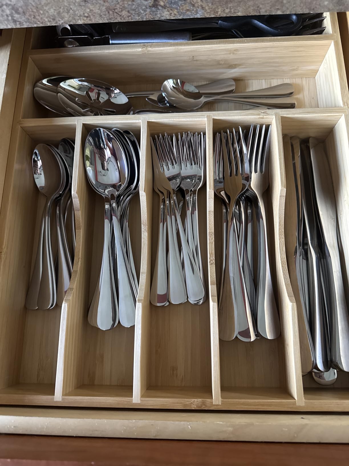 Silverware Set for 8, 40 Piece Stainless Steel Flatware Utensil Cutlery Set | Heavy Duty Steak Knife Fork and Spoon, Dishwasher Safe, Gift Package for Wedding Housewarming customer photo 1