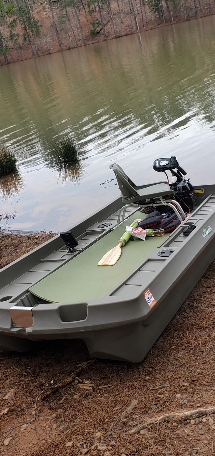AQUOS Black Haswing 12V 65LBS 35.5inch Shaft Transom Electric Trolling Motor for Fishing, Saltwater and Freshwater Use, Brushless Motor customer photo 1