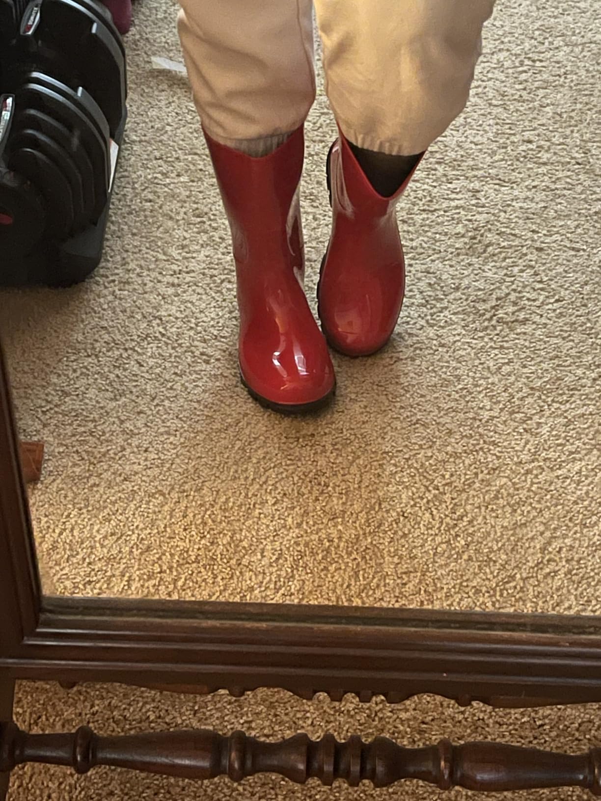 Asgard Women's Mid Calf Rain Boots Printed Waterproof Rubber Boots Short Garden Shoes customer photo 1