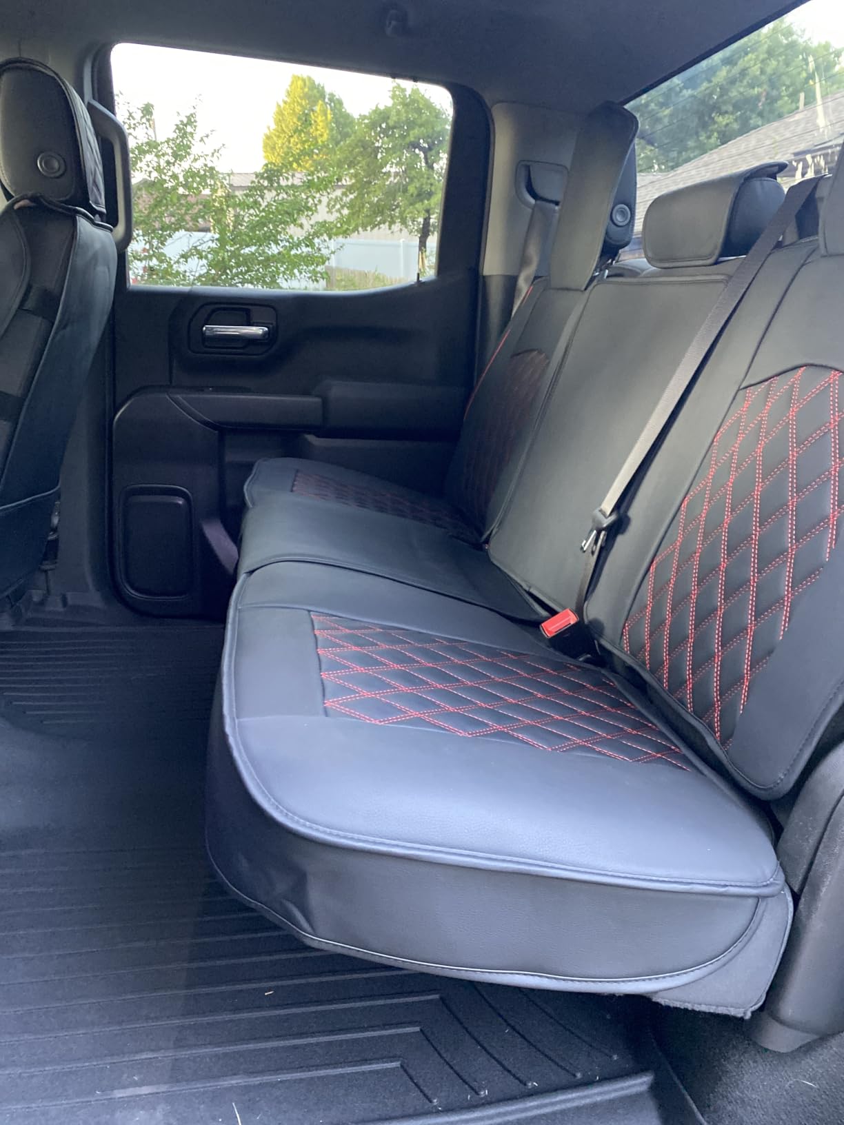 Aierxuan Seat Covers Chevy Chevrolet Silverado GMC Sierra 2007-2026 1500 2500HD 3500HD Truck Pickup Waterproof Leather Protectors Custom Fit Trail Boss Z71 Crew Double Extended Cab Full Set Black customer photo 1