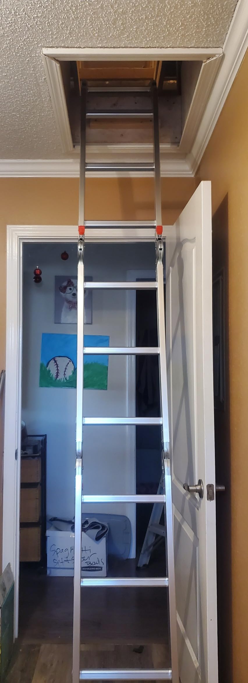 LUISLADDERS Folding Ladder Multi-Purpose Aluminium Extension 7 in 1 Step Heavy Duty Combination EN 131 Standard (12.5 Feet) customer photo 2