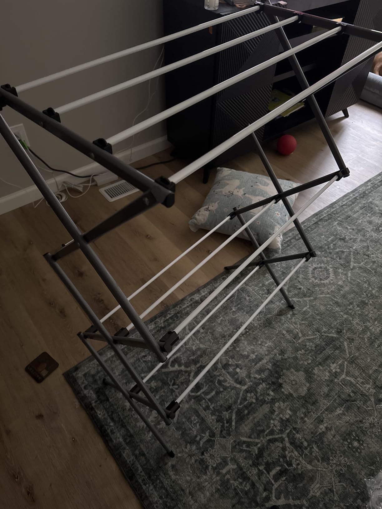 Honey-Can-Do 6-Tier Collapsible Steel Clothes Drying Rack, 24 ft, White customer photo 2