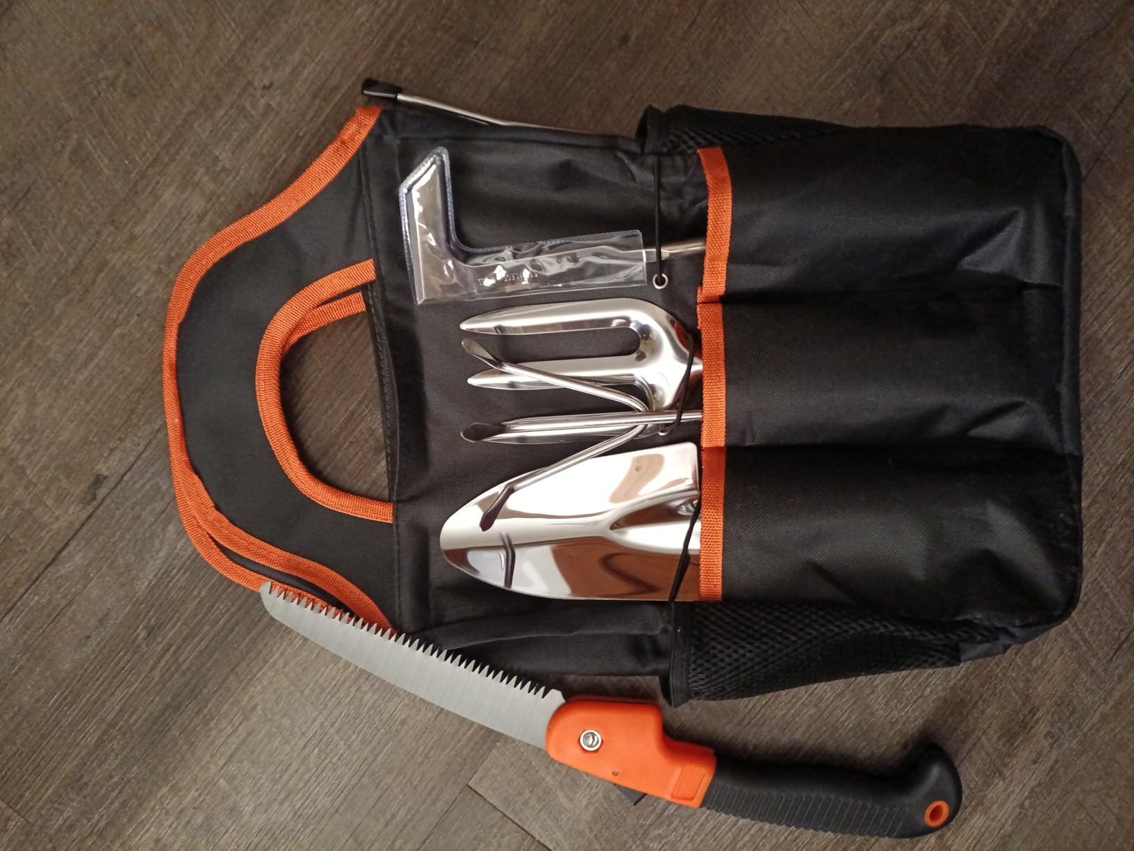 Garden Tool Set, 10 PCS Stainless Steel Heavy Duty with Soft Rubberized Non-Slip Ergonomic Handle, Storage Tote Bag customer photo 2