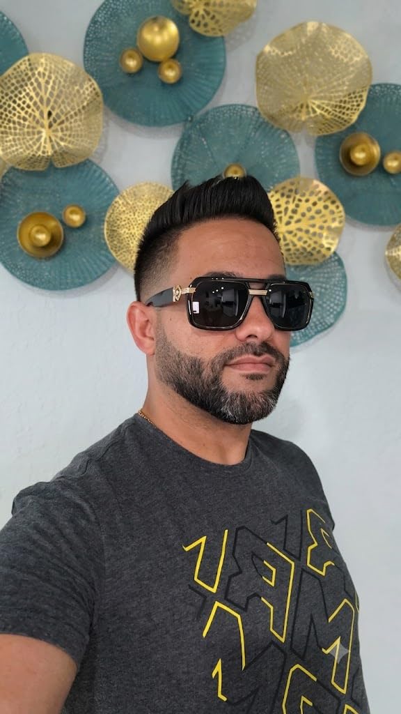 Versace Man Sunglasses Black Frame, Dark Grey Lenses, 58MM customer photo 2