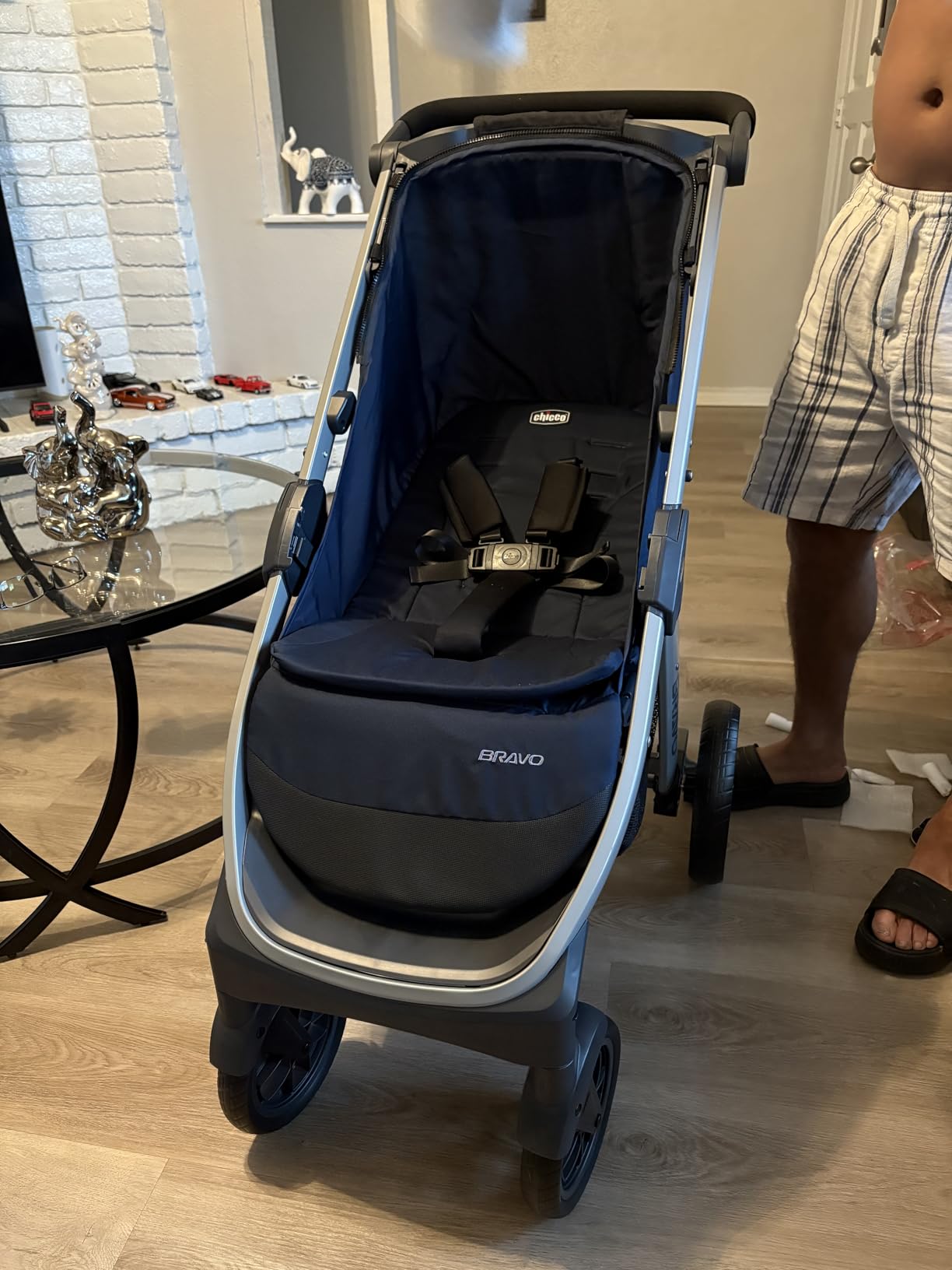 Chicco Bravo 3-in-1 Travel System, Quick-Fold Stroller with Car Seat, Camden/Black, KeyFit 30 customer photo 2