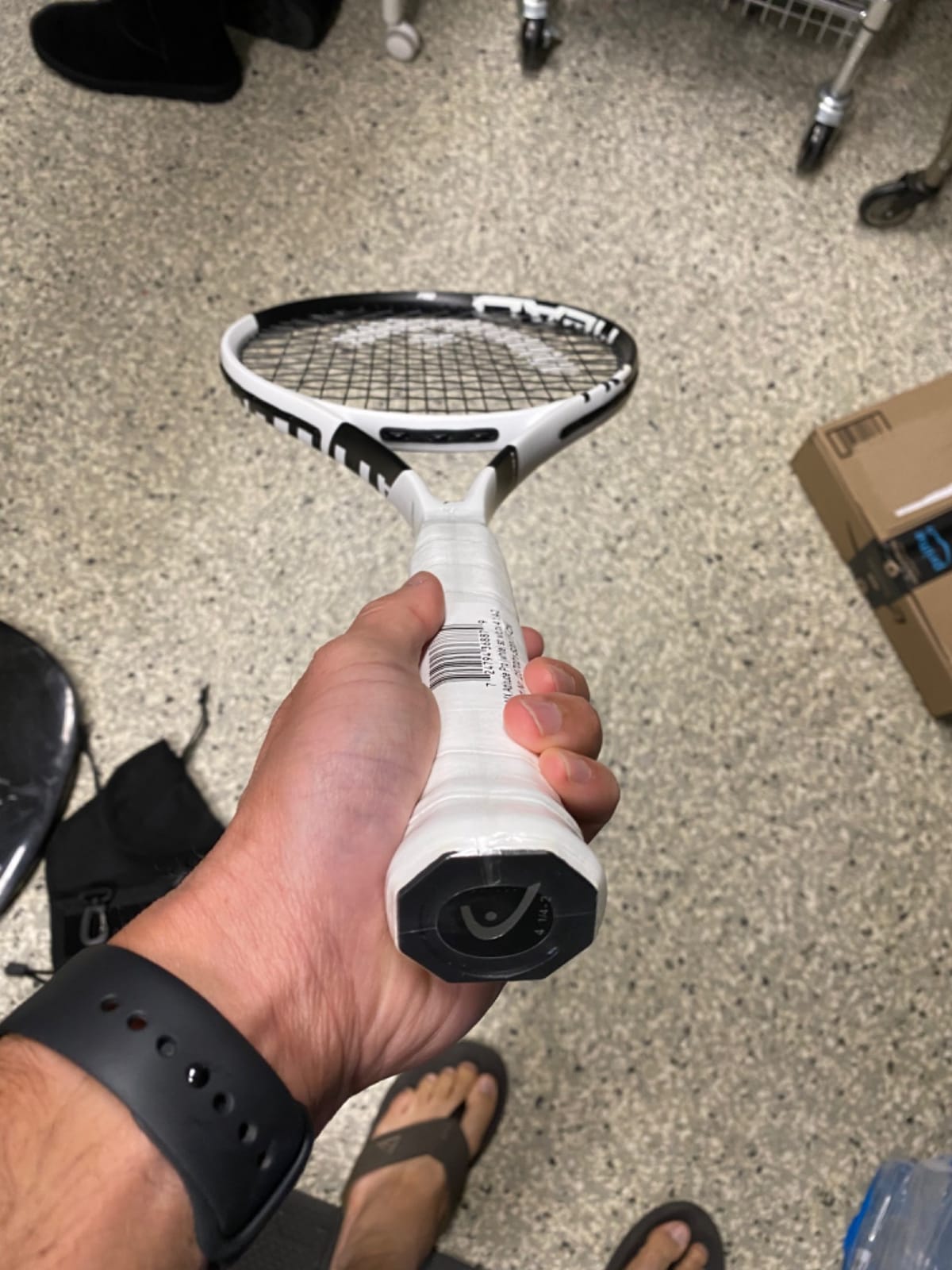 Head Metallix Attitude Pro White Tennis Racket - Pre-Strung Adult Tennis Racquet for Control and Maneuverability customer photo 1