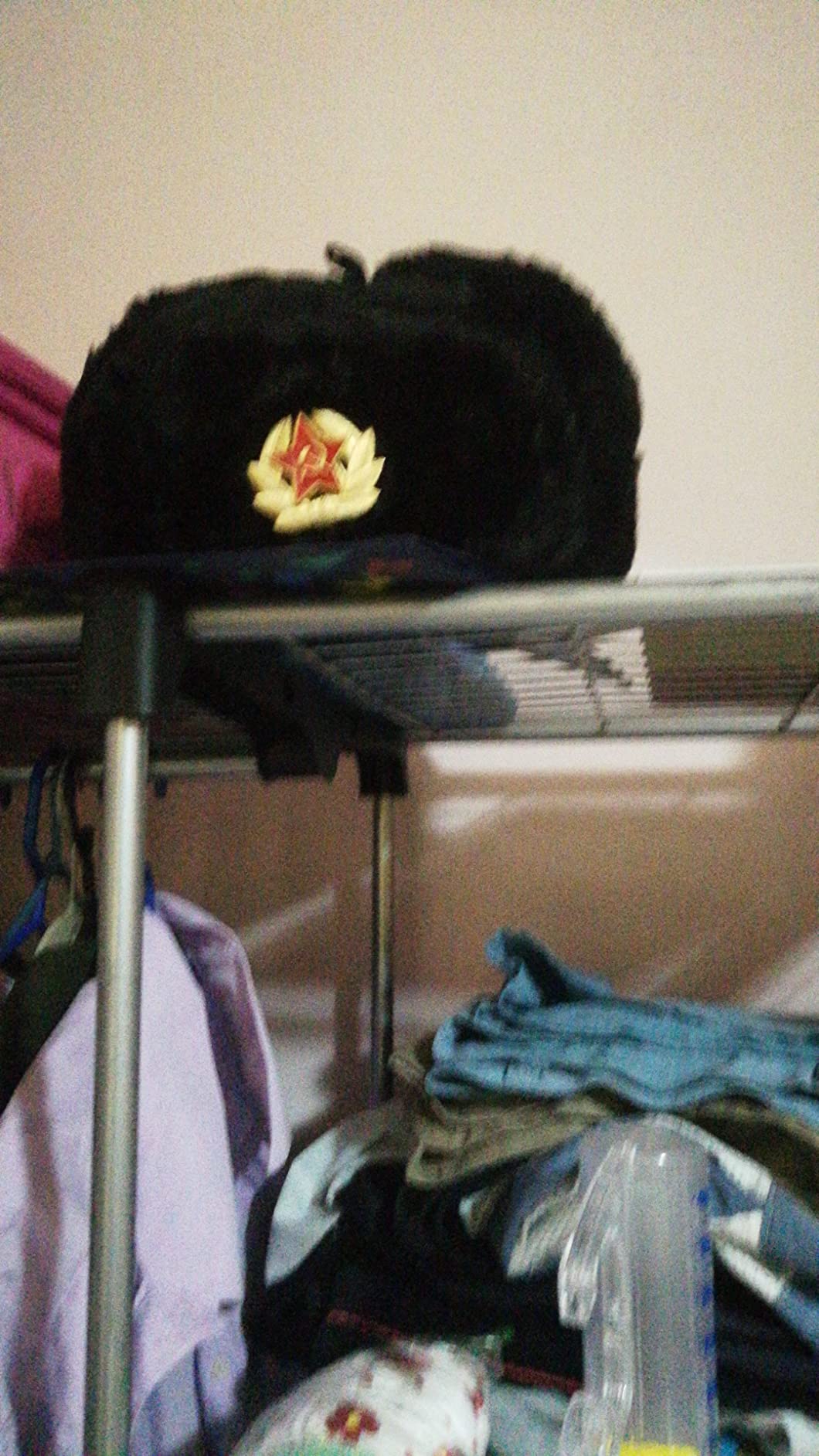 BELEON Ushanka Russian Fur Hat - Soviet Army Trapper Hat - Winter Hat customer photo 2