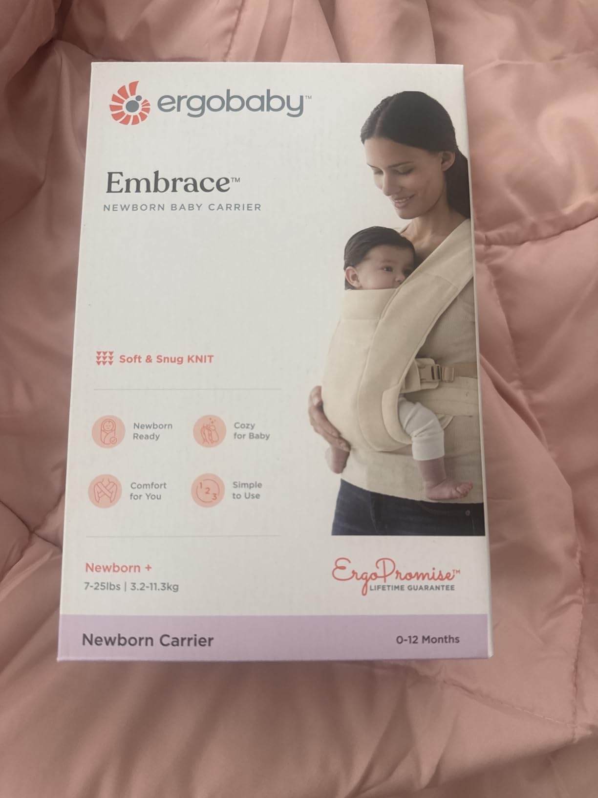 Ergobaby Embrace Newborn Baby Carrier for Infants 0-12 Months (Cream) customer photo 2