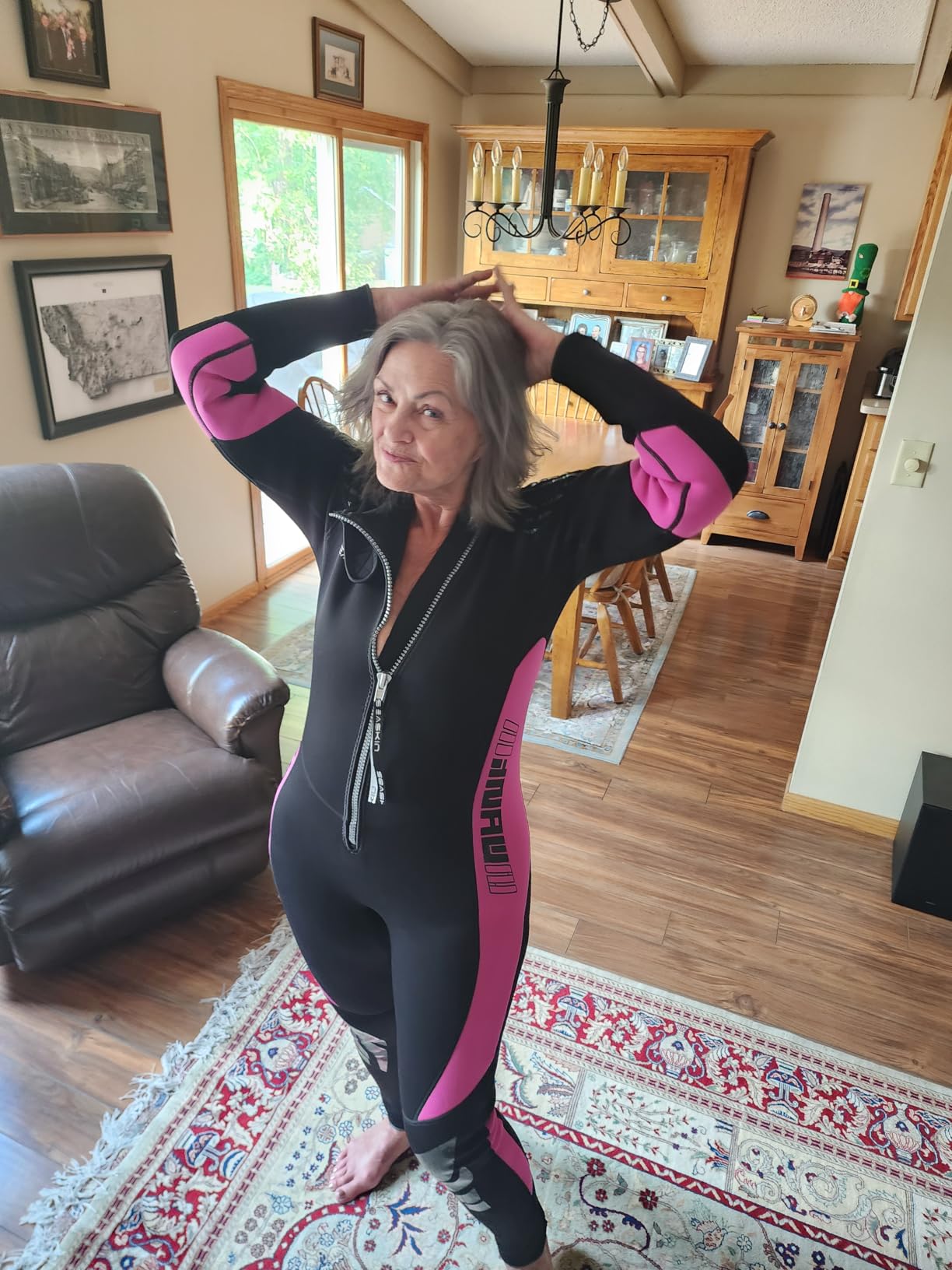 Seaskin Wetsuits for Men Women 3mm Front Zip Full Wetsuit customer photo 1
