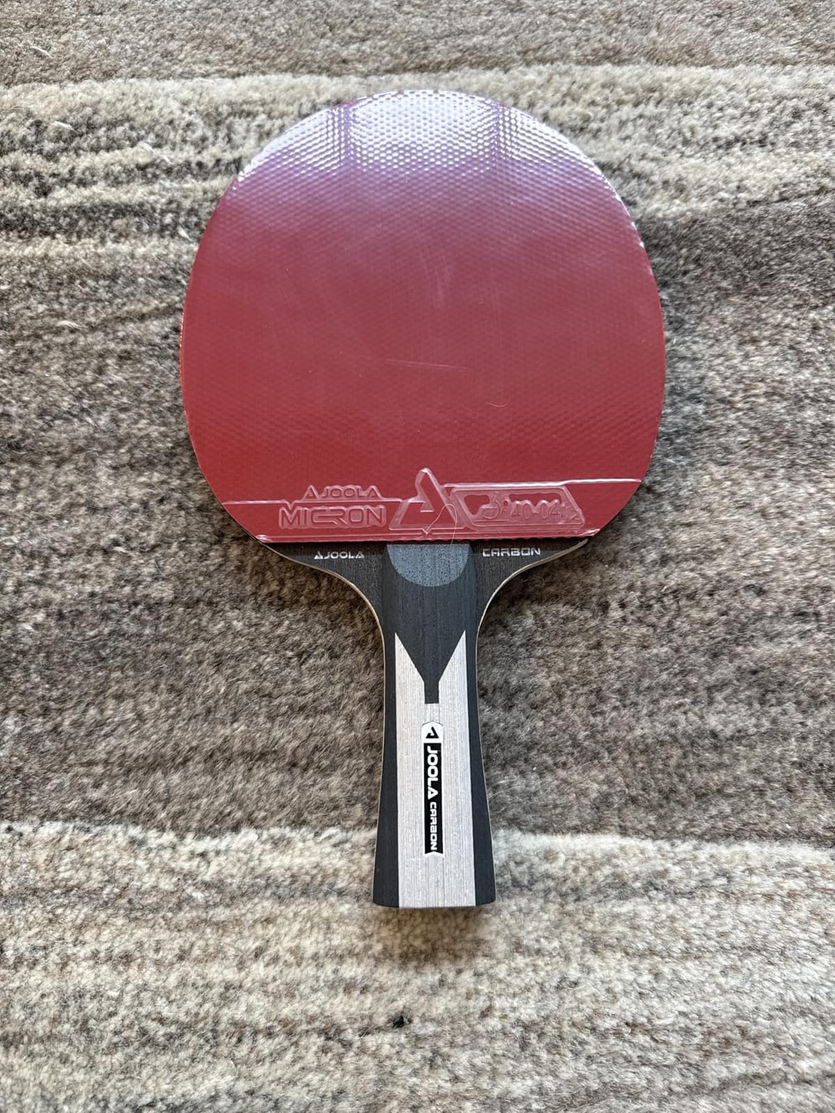 JOOLA Carbon X Pro Performance Ping Pong Paddle - Ergonomic Grip Handle & Pro Friction Technology - ITTF Approved - Ping Pong Racket for Advanced Control & Speed - Table Tennis Racket - Red customer photo 2